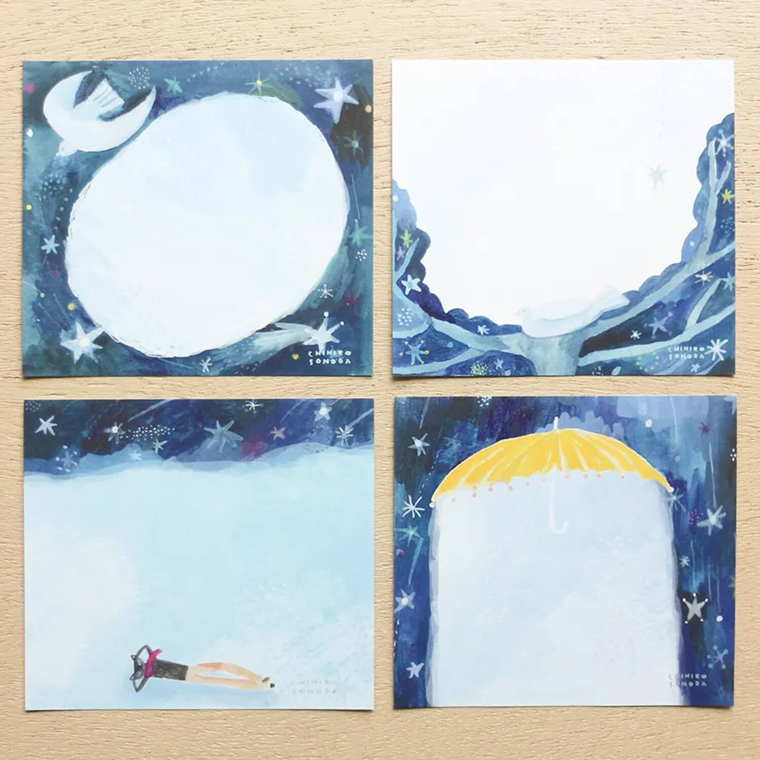 Chihiro Sonoda Memo Block - Falling Stars