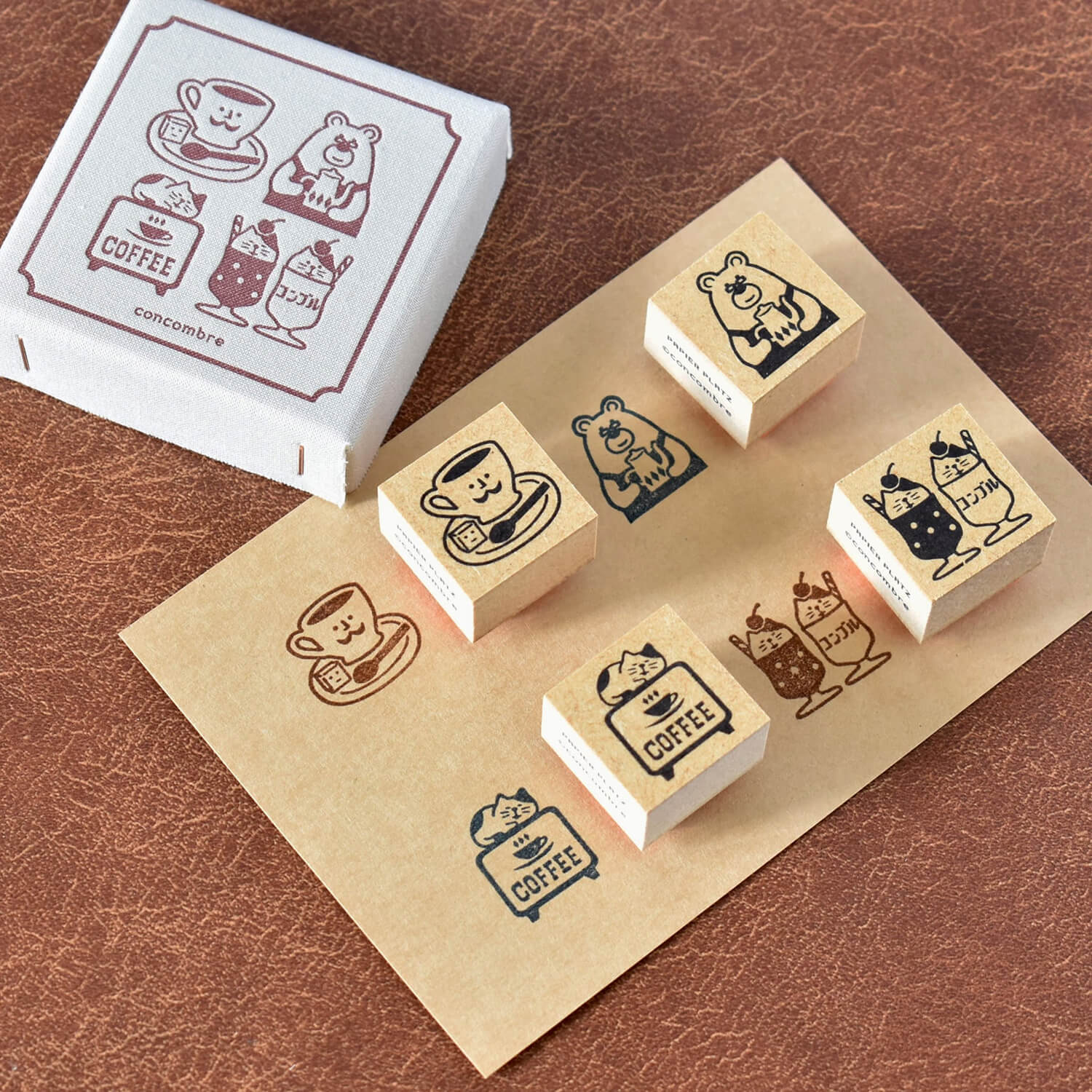 Concombre Rubber Stamp Set – Retro Kissaten