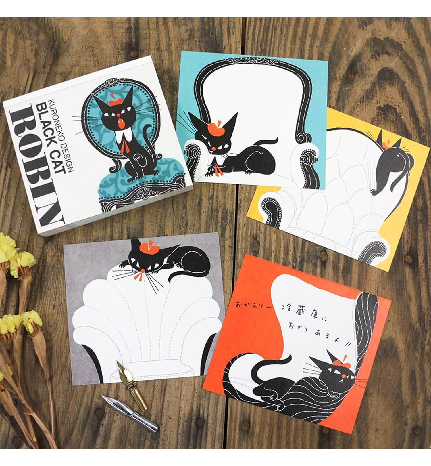 Cozyca Memo Block – Black Cat