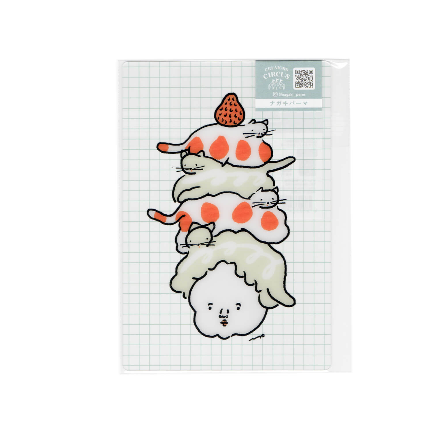 Creator's Circus x Nagaki Perm Clear Postcard