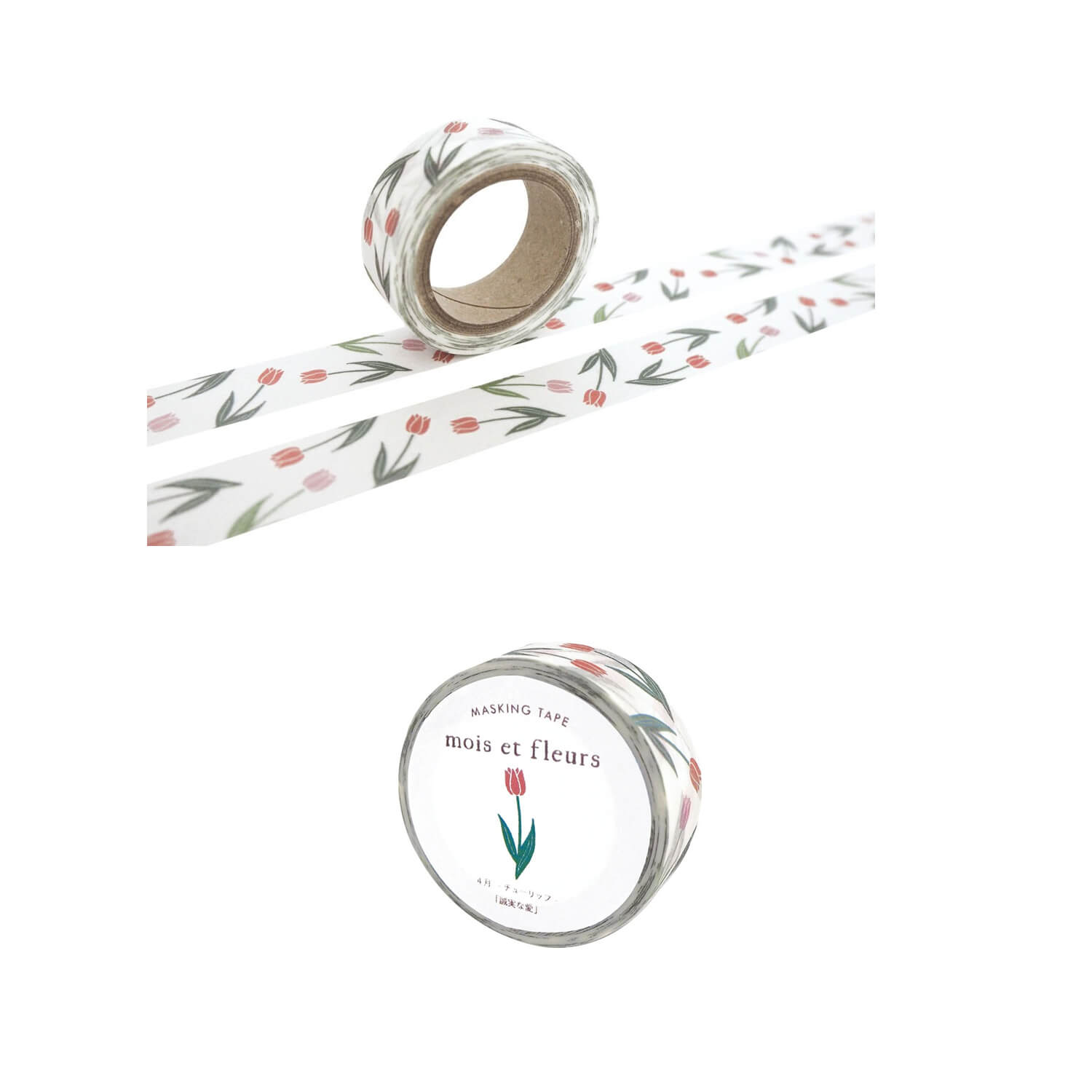 EL COMMUN Masking Tape – mois et fleurs