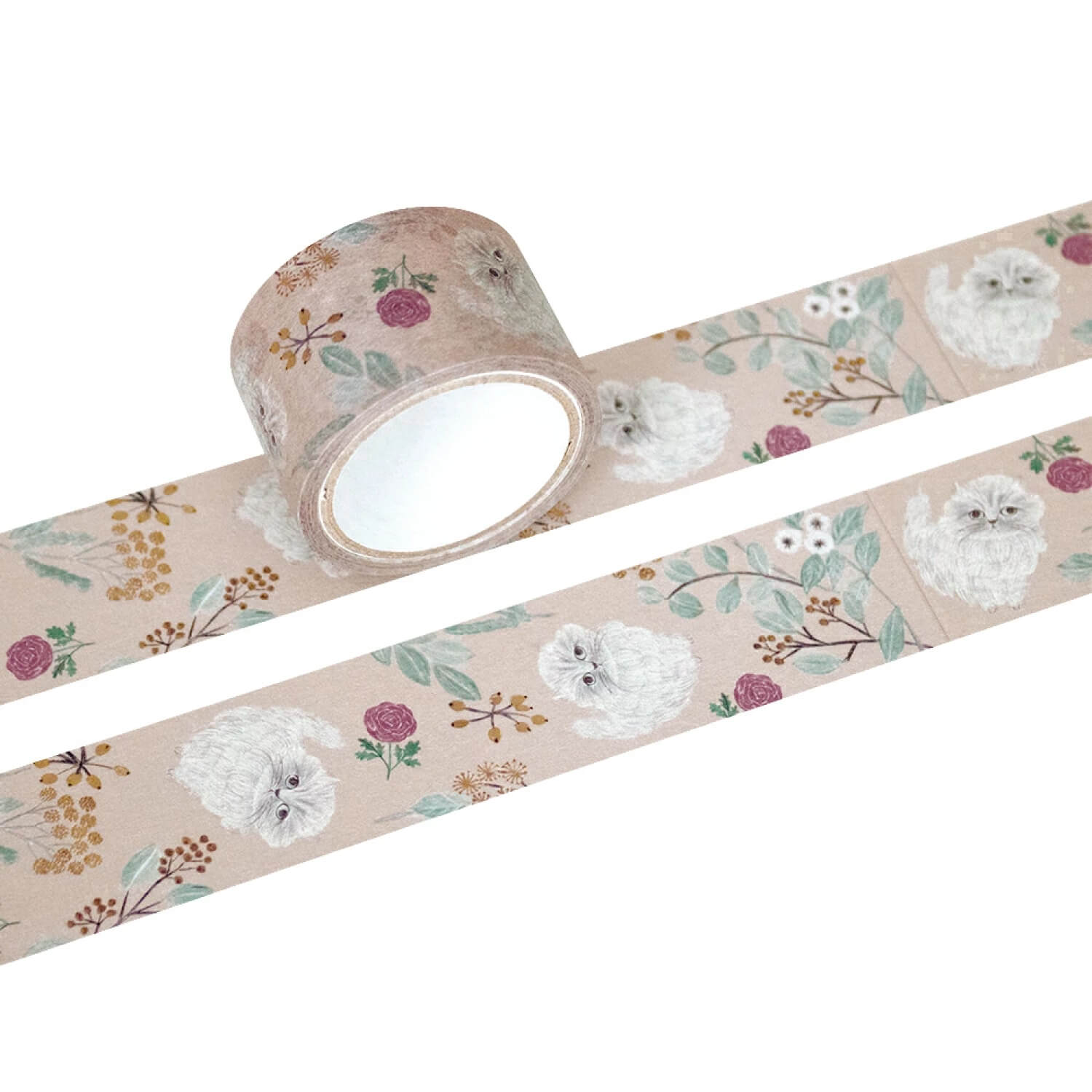 EL COMMUN Miyuki Matsuo Washi Tape – Wide Cat & Botanical