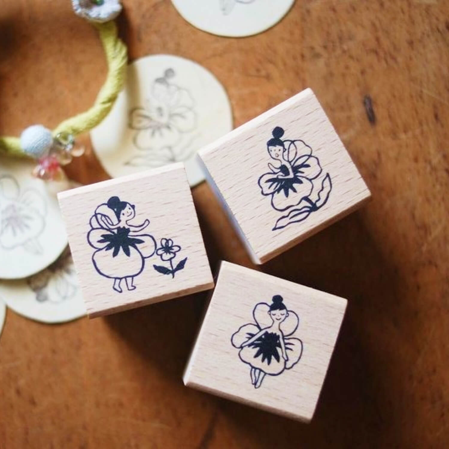 EVAKAKU Flower Fairy Stamp Set A (3 pcs)
