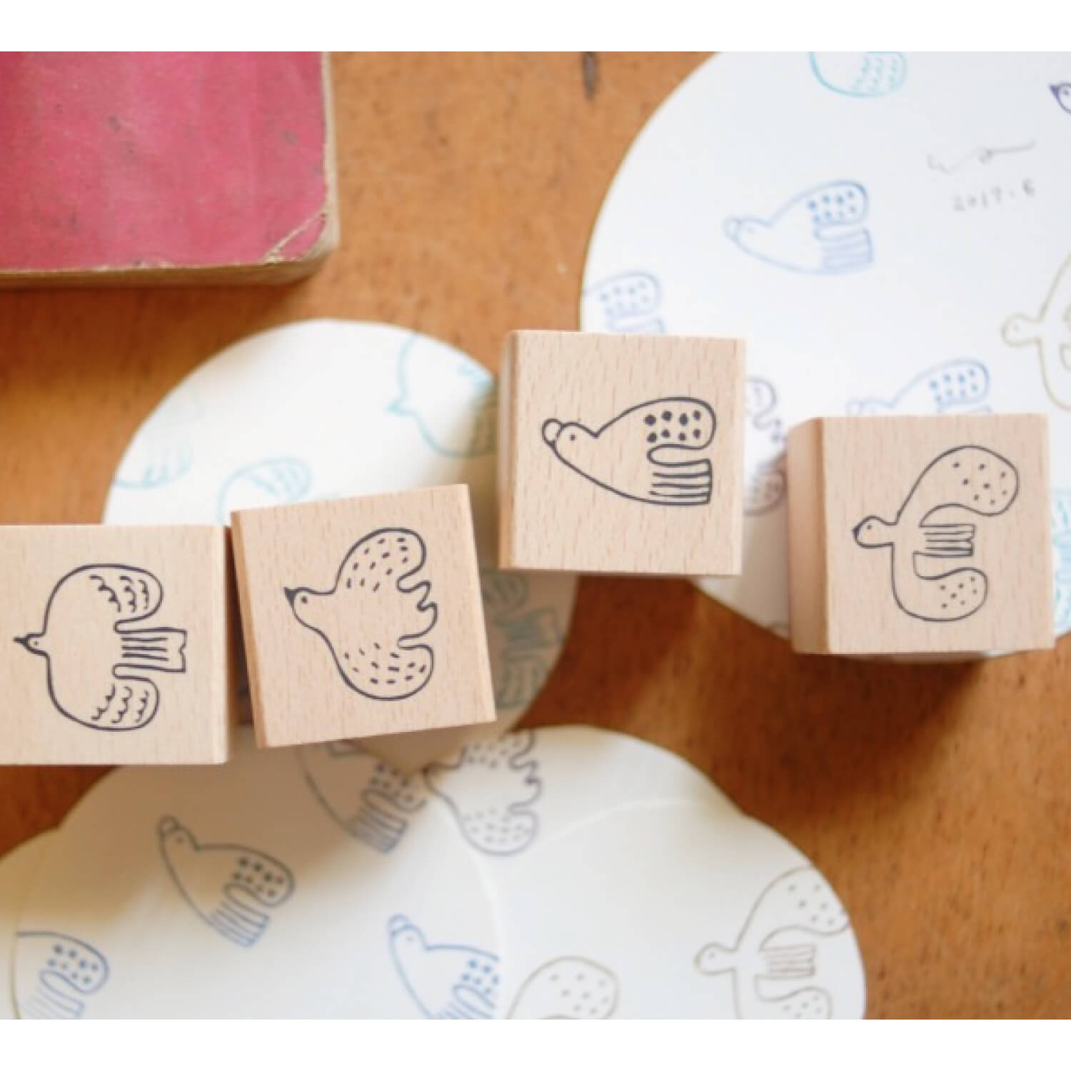 EVAKAKU Reissue Stamp Set – Little Birds in Flight