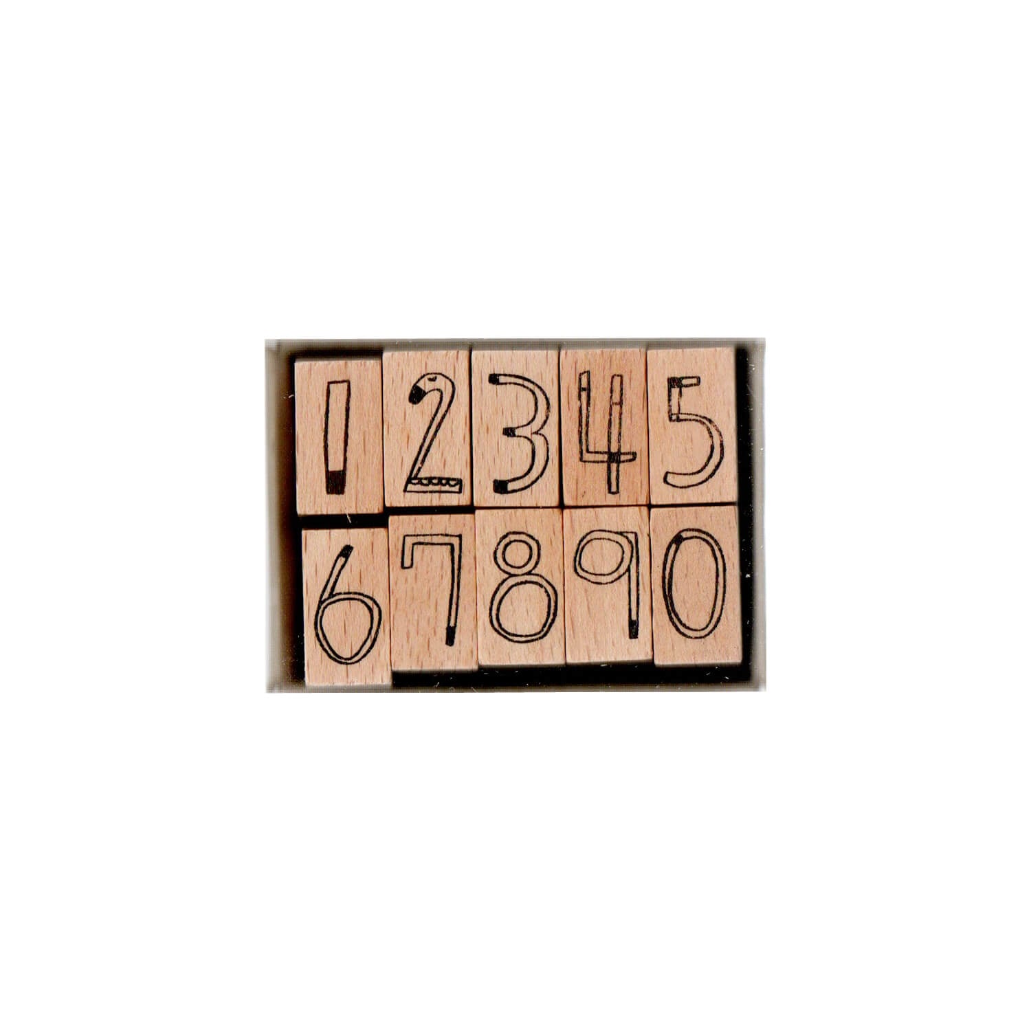 EVAKAKU Stamp Set – Number Stamps (Large, 10 pcs)