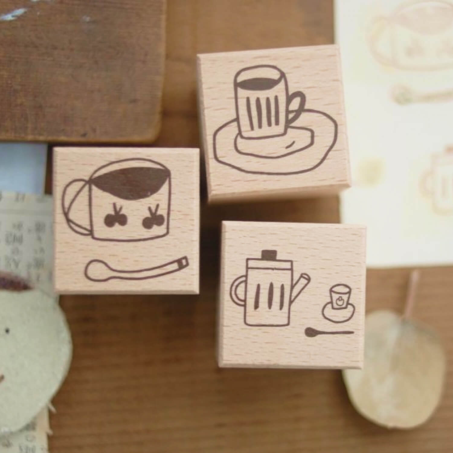 EVAKAKU Stamp Set – Tea Time (3 pcs)