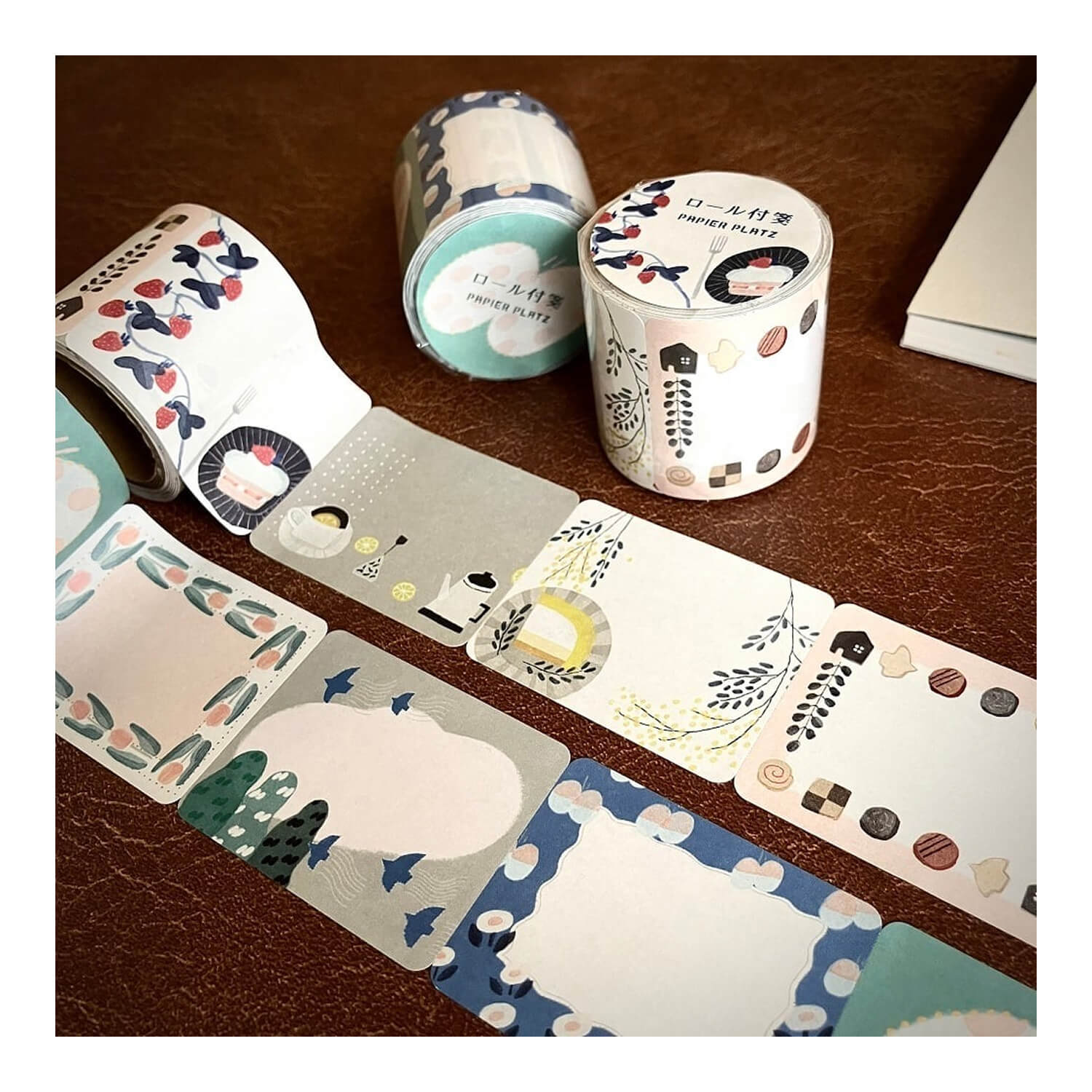 Emi Nakano Roll Sticky Notes – Cozy Snack Time
