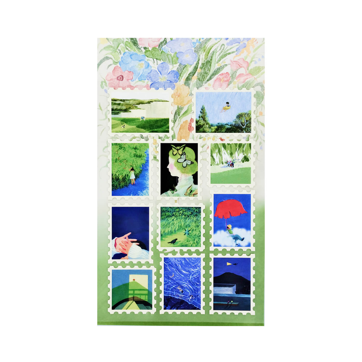 Fableweave Scenery Stamp Sticker Sheet (2 Sheets)
