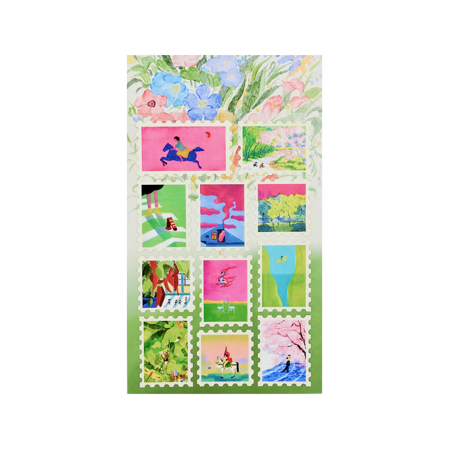 Fableweave Scenery Stamp Sticker Sheet (2 Sheets)
