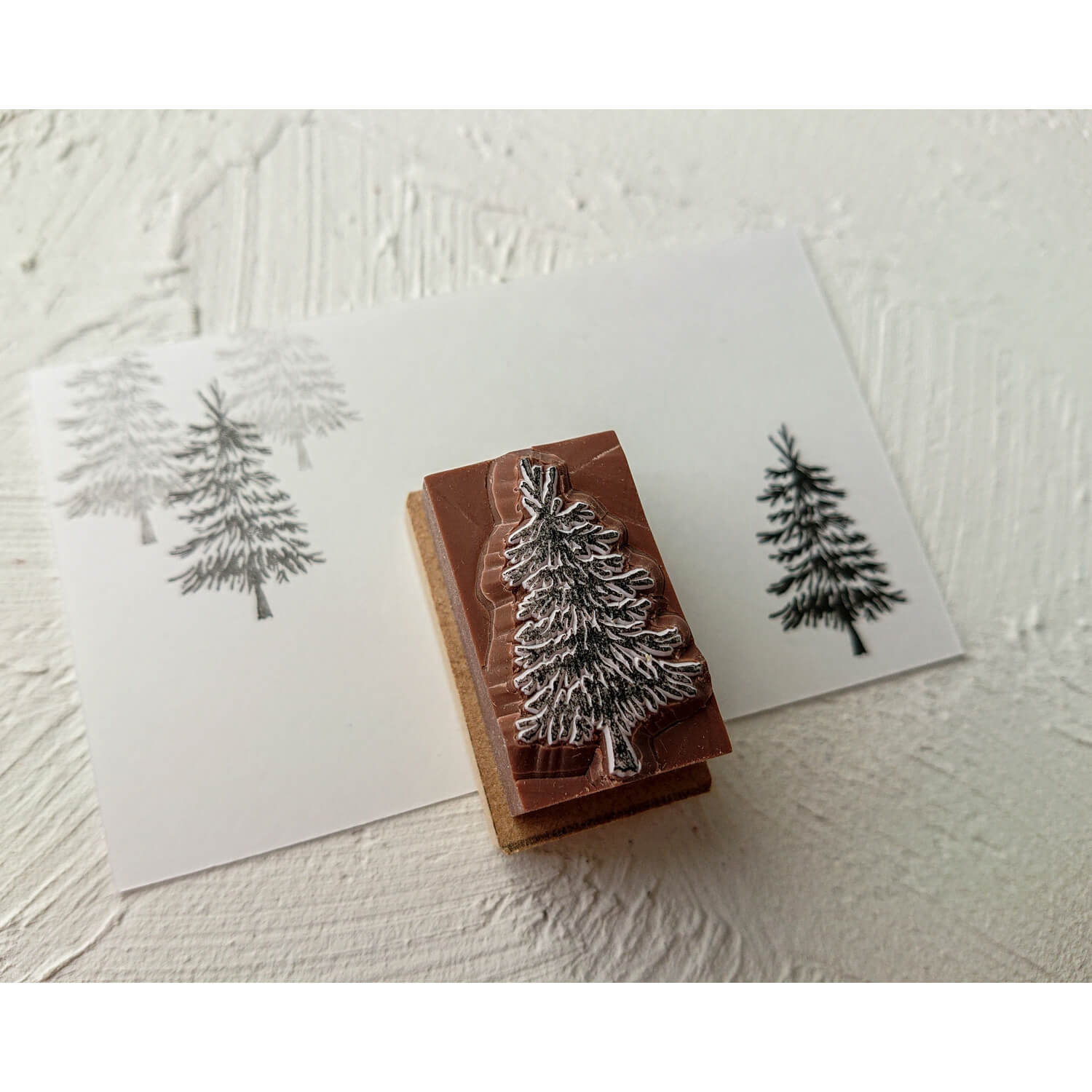Fir Tree Rubber Stamp
