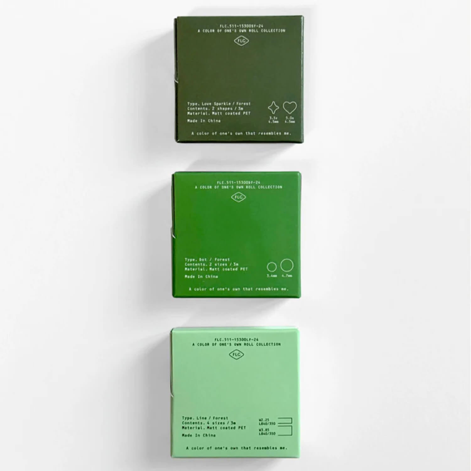 Flagg Roll Label – A Color of One’s Own (Forest)
