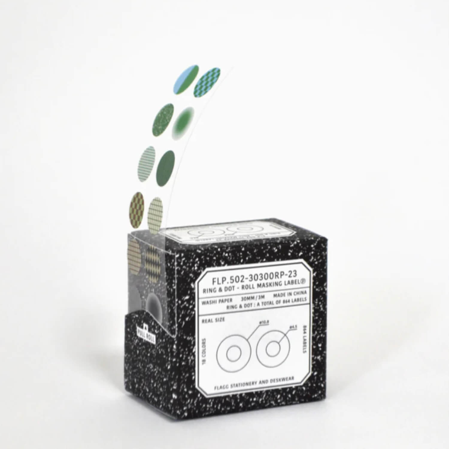 Flagg Roll Masking Label – Ring & Dot (Pattern)
