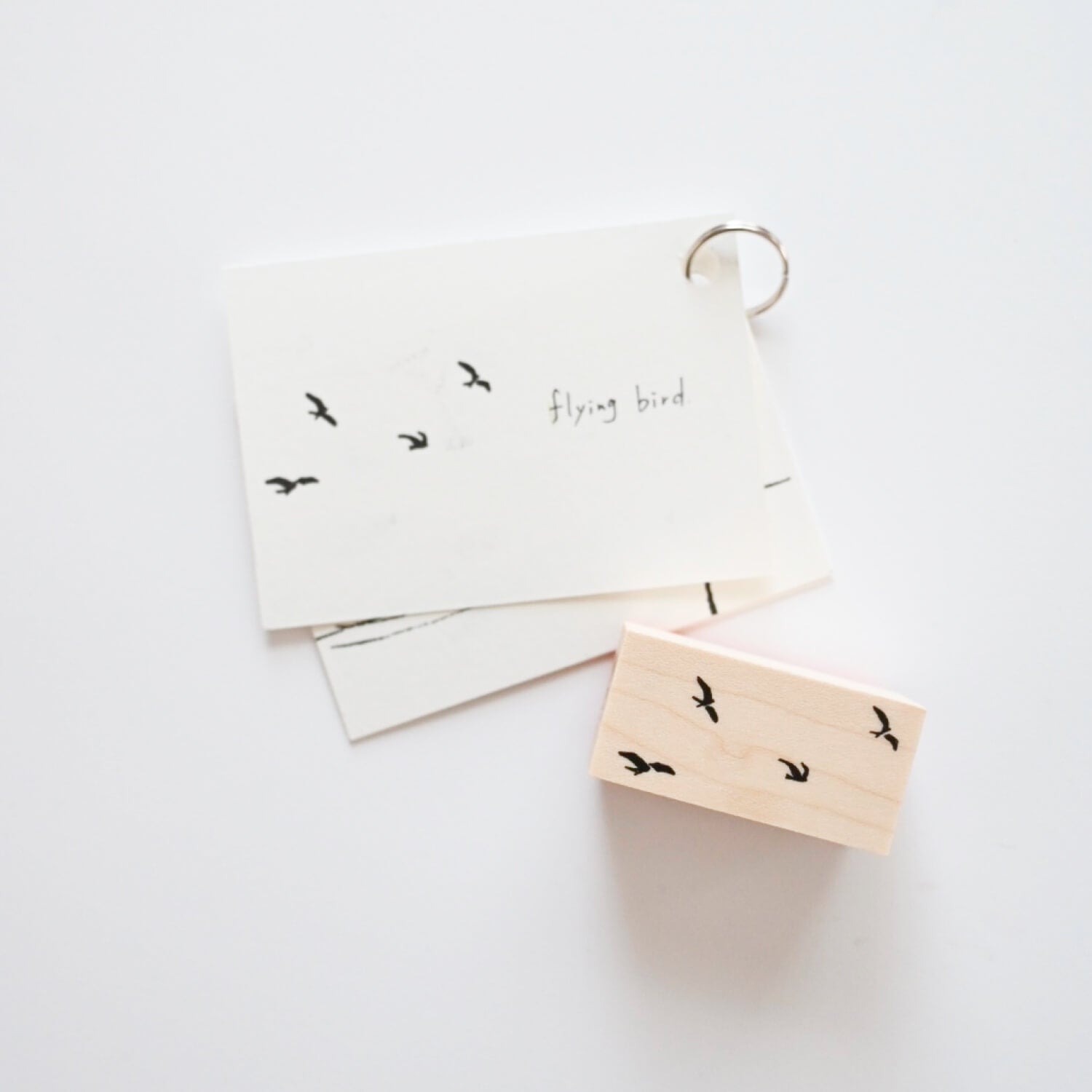 Flying Birds Rubber Stamp