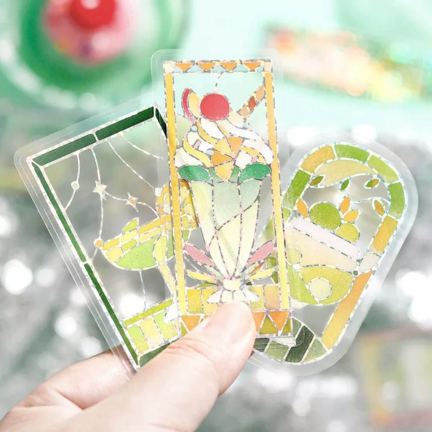 BGM Clear Stickers – Café à la Mode: Stained Glass Series