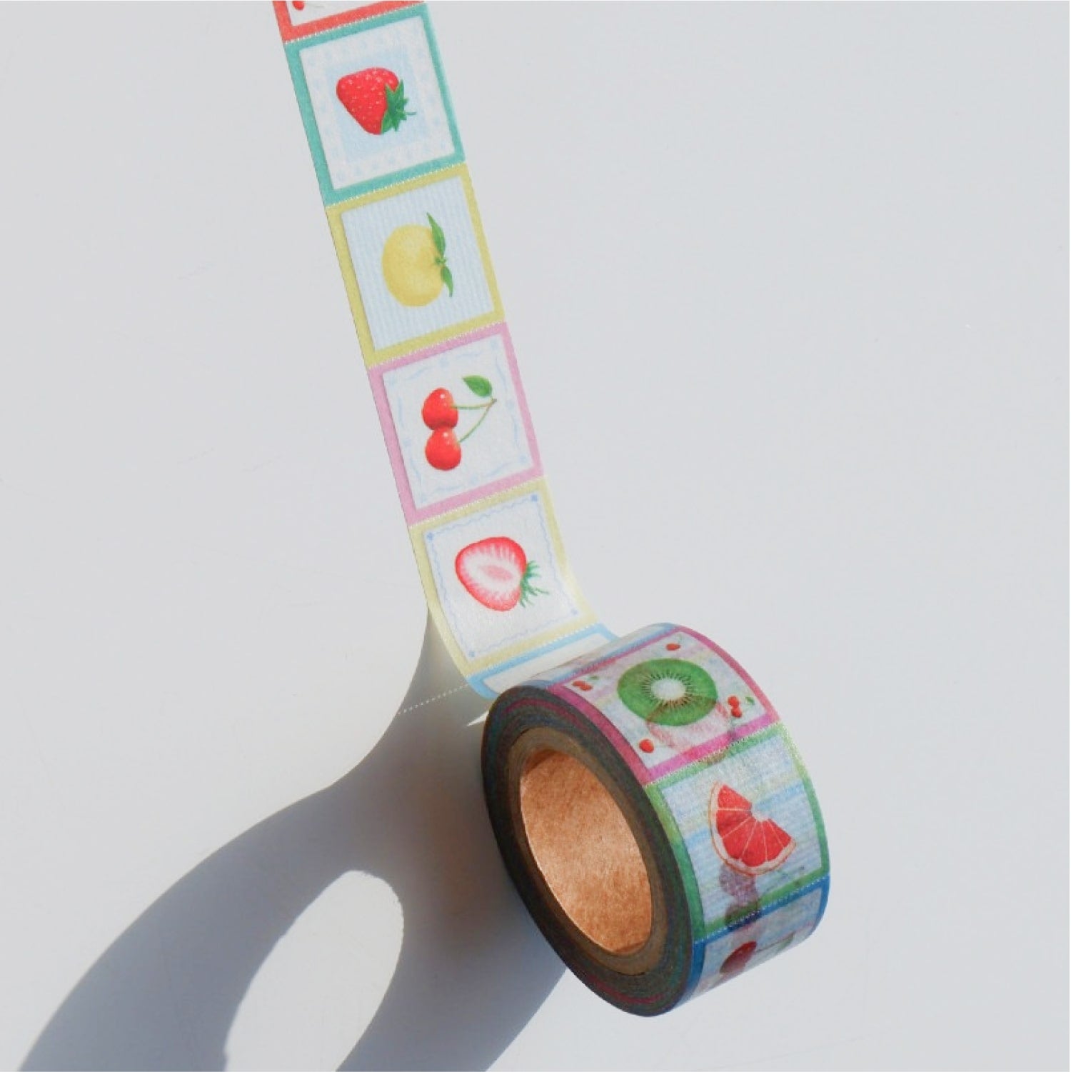 Fruit Fries Easy-Cut Masking Tape - Colorful Fruit Tiles