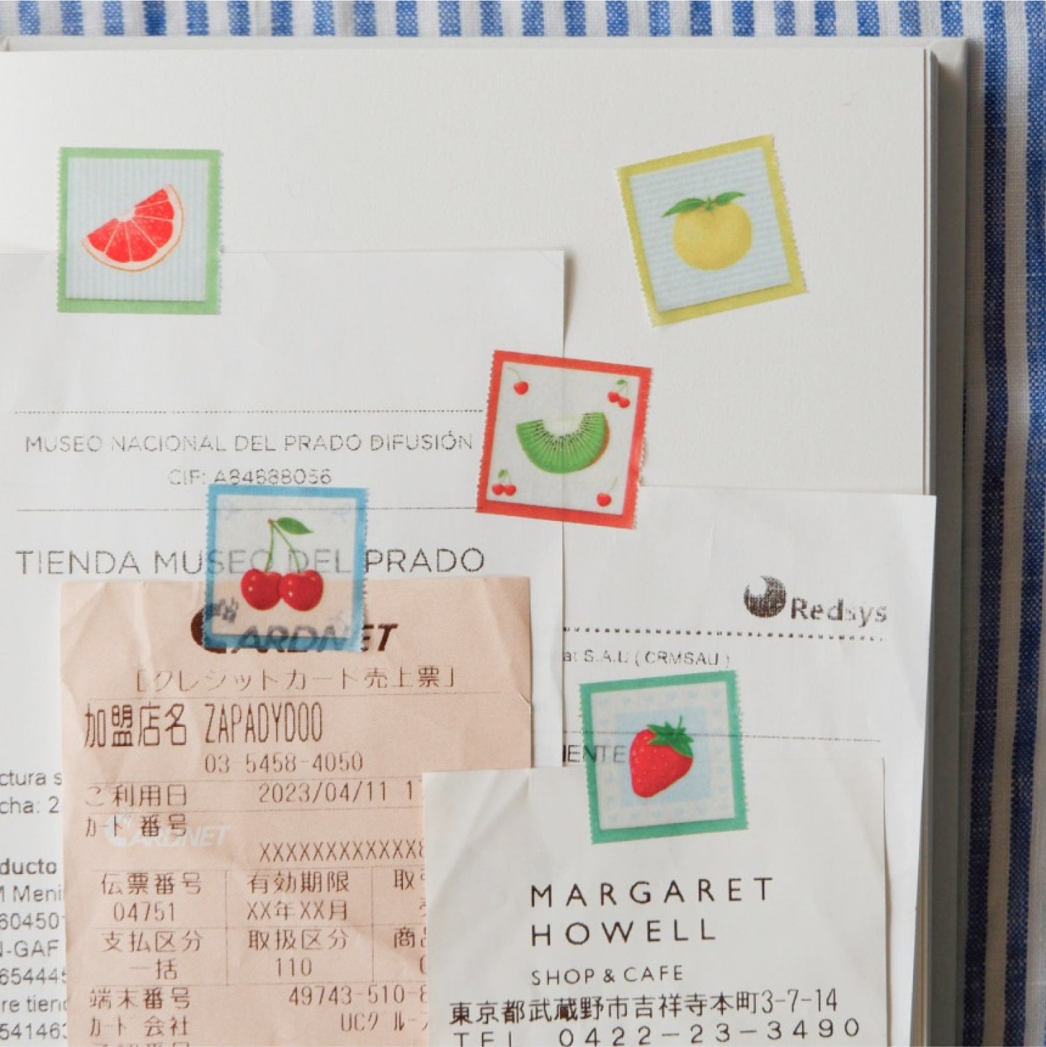 Fruit Fries Easy-Cut Masking Tape - Colorful Fruit Tiles