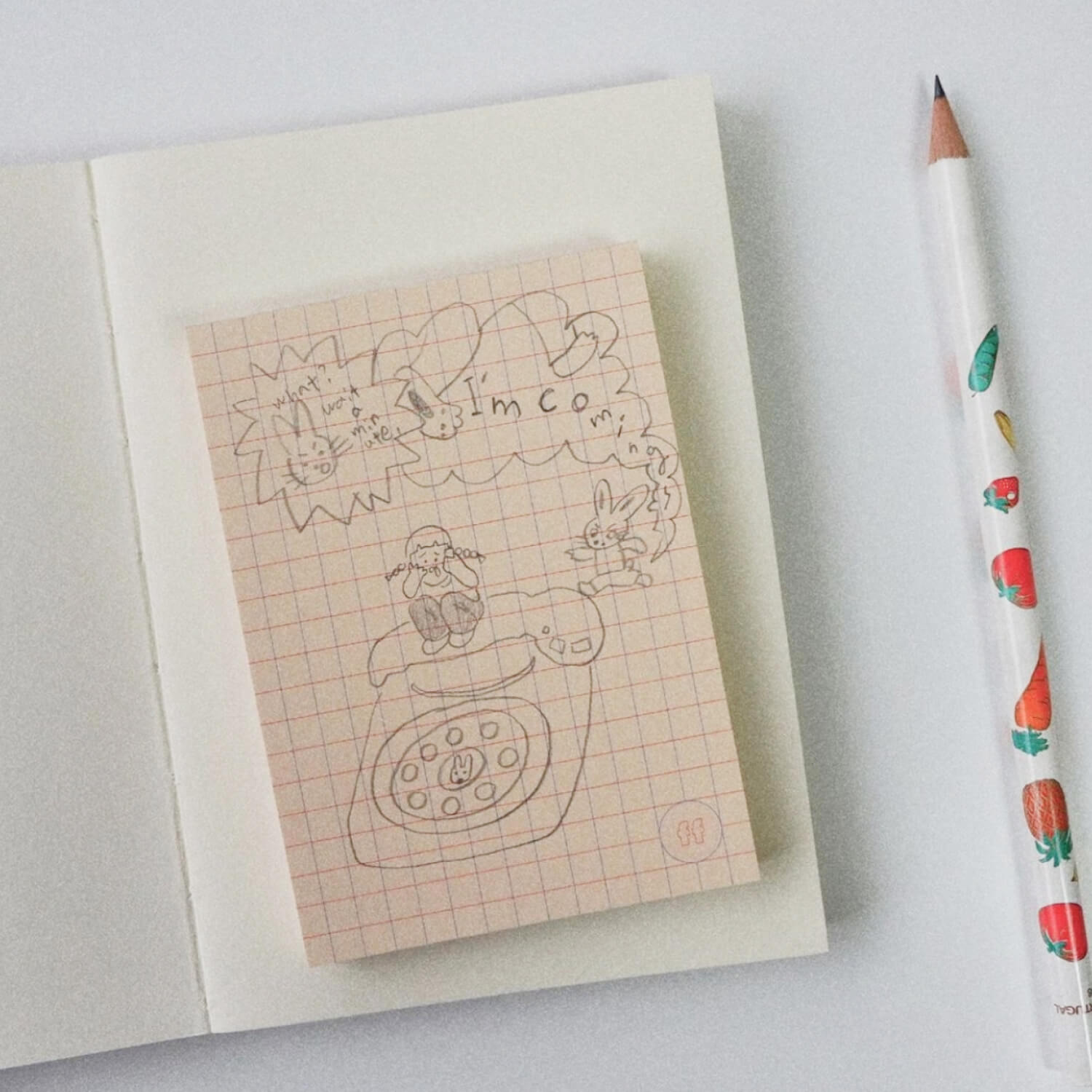 Fruit Fries Free Memo Pad - Assorted Designs