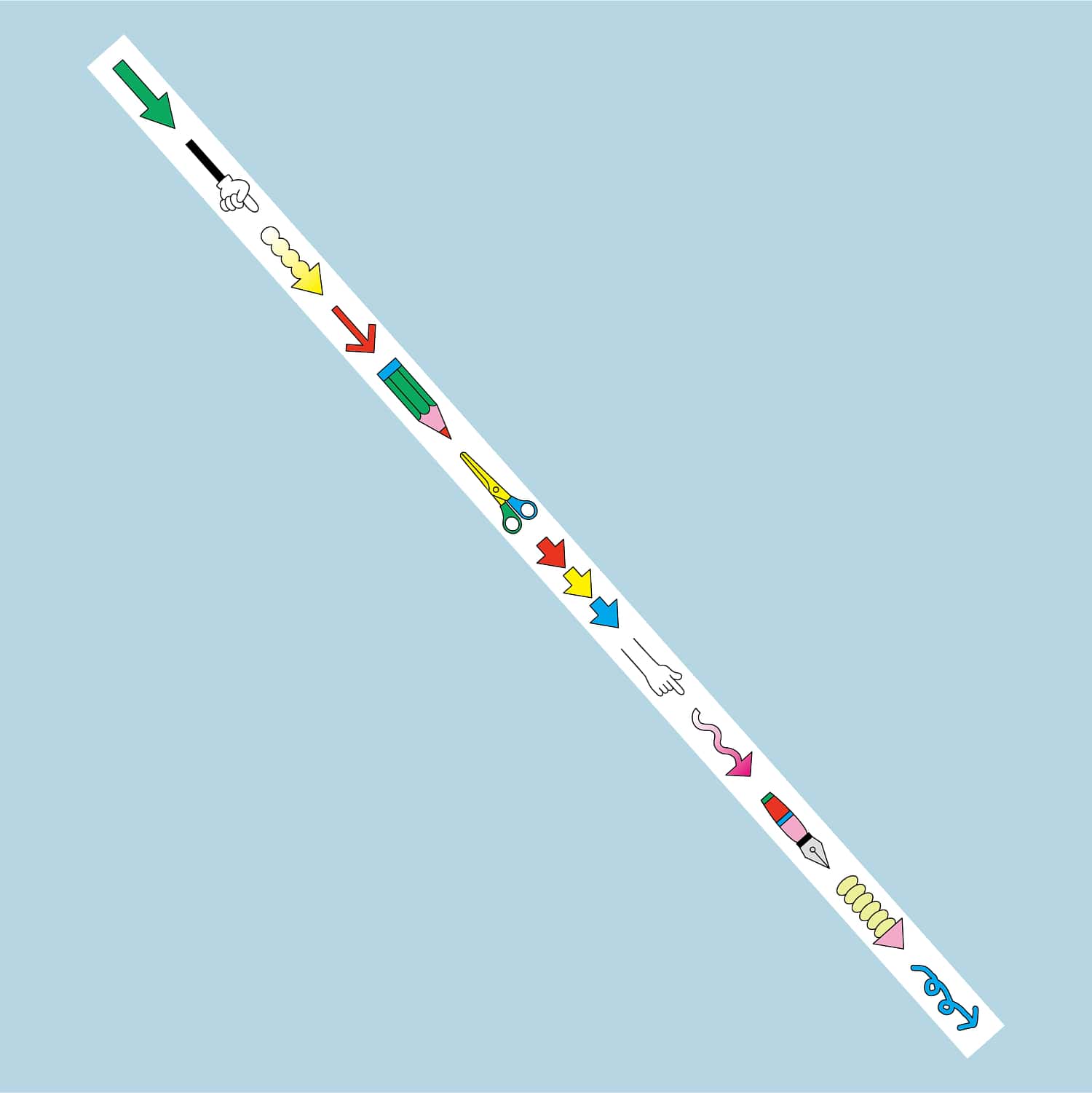 Fruit Fries Masking Tape - Colorful Arrows