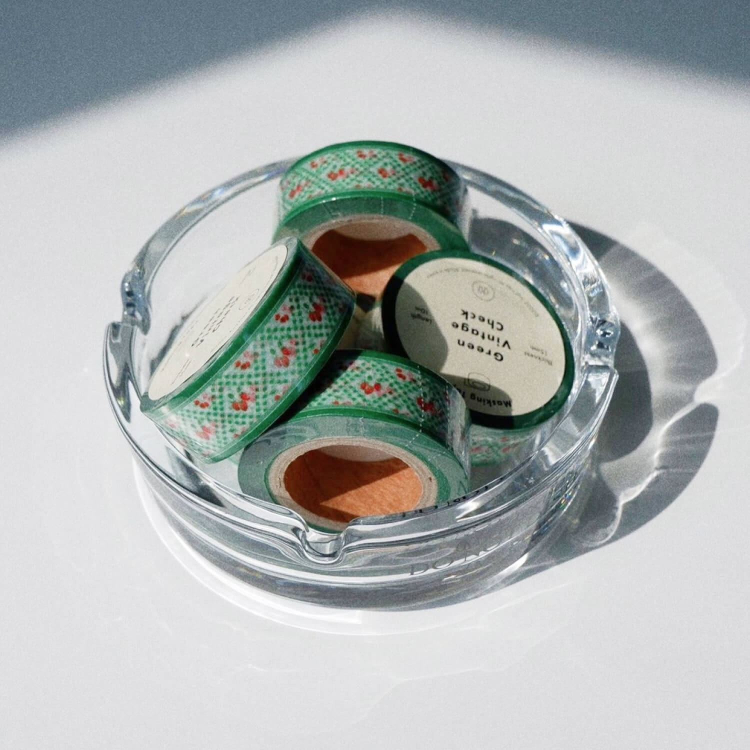 Fruit Fries Masking Tape - Green Vintage Check