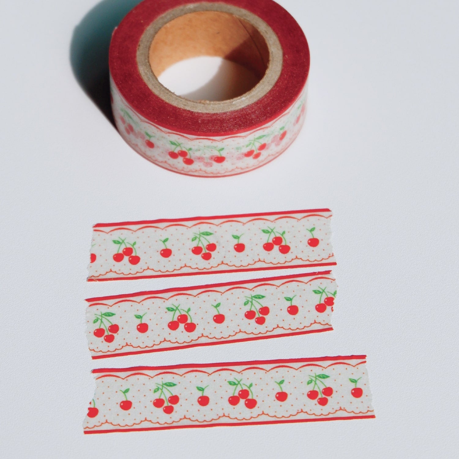 Fruit Fries Masking Tape - Lacy Cherry