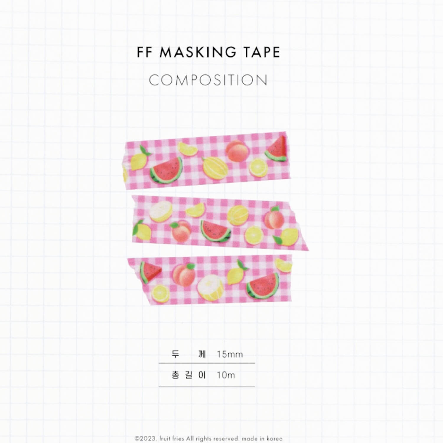 Fruit Fries Masking Tape - Pink Summer Fruits