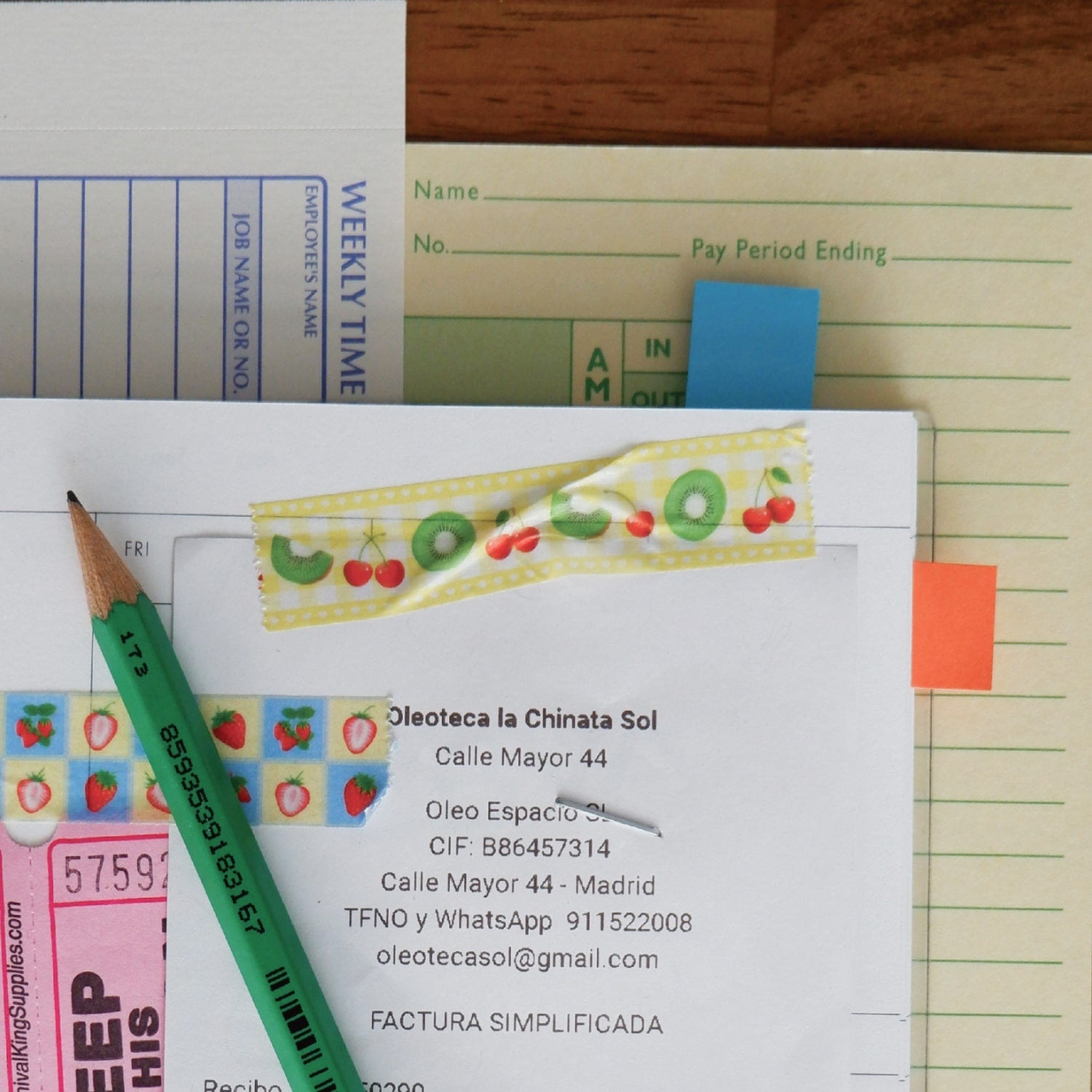 Fruit Fries Masking Tape - Sweet and Sour Kiwi Cherry
