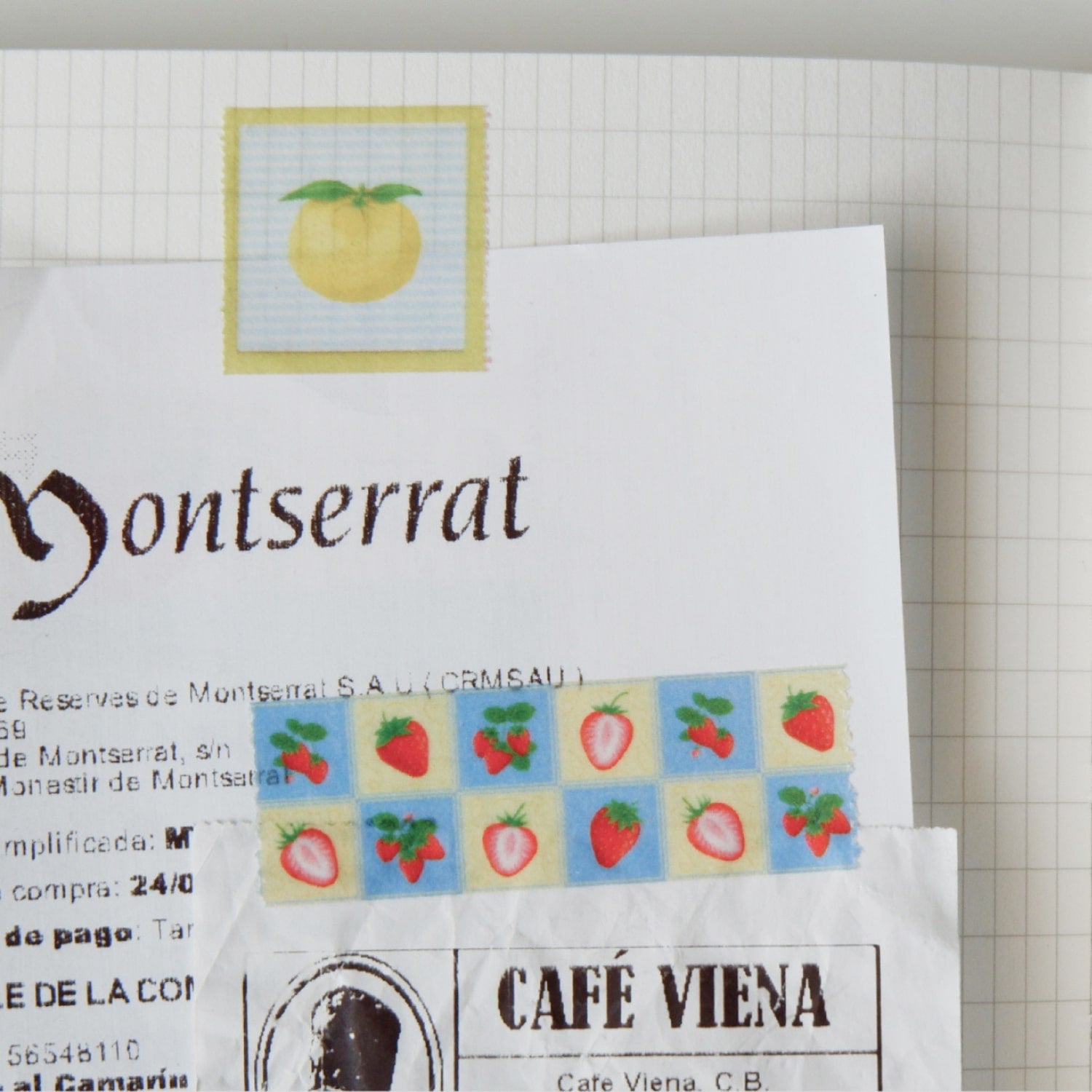 Fruit Fries Masking Tape - Vintage Strawberry