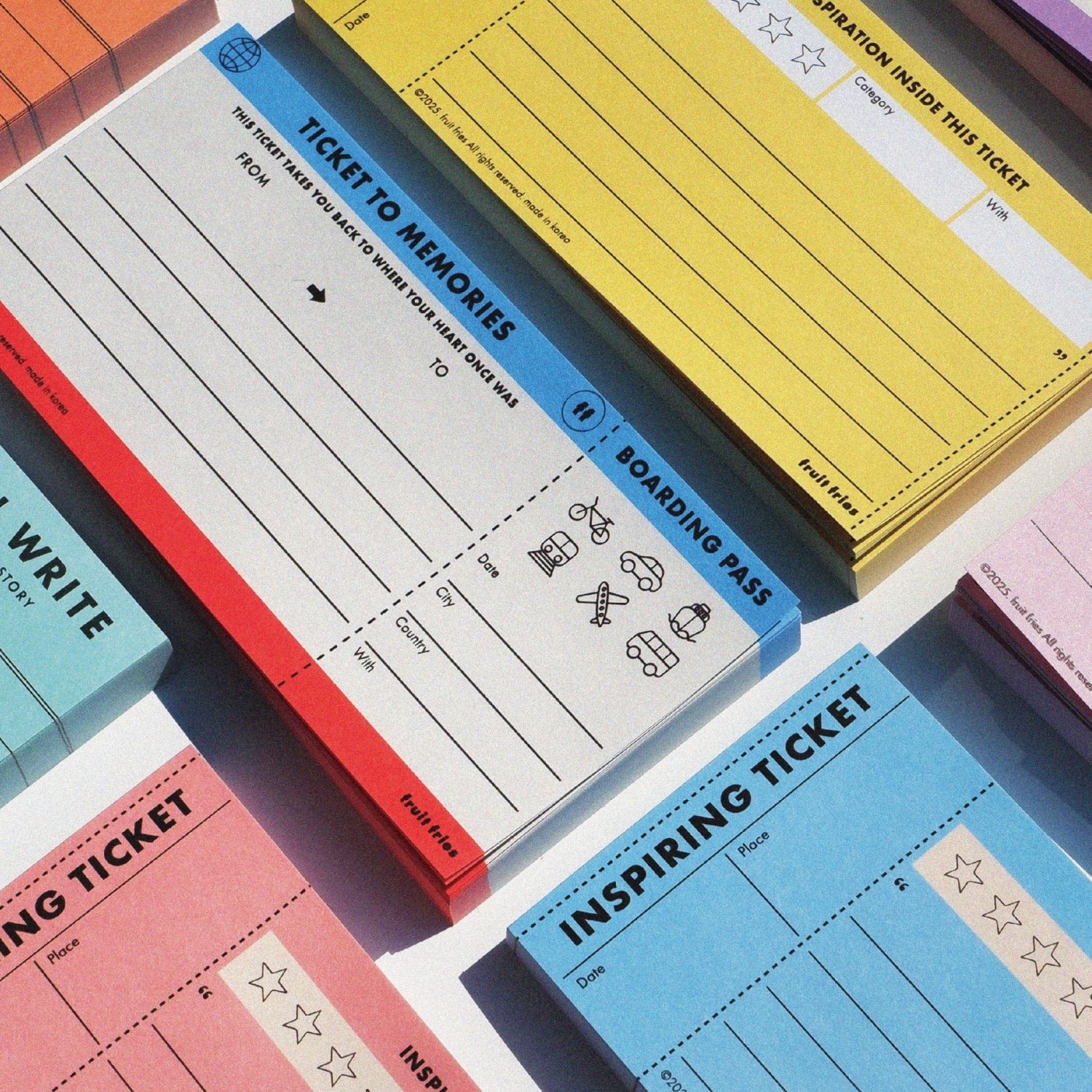 Fruit Fries Ticket-style Memo Pad
