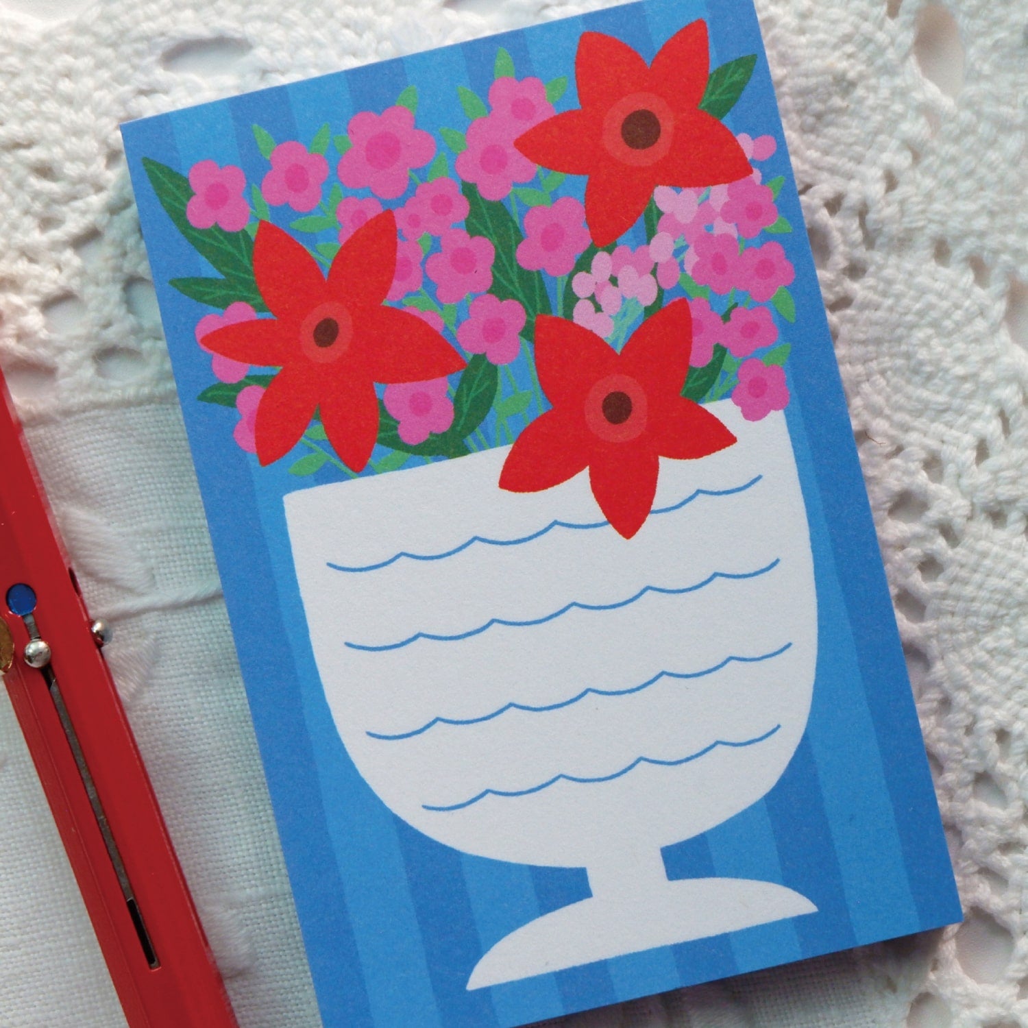 Fruit Fries Vase of Bloom Memo Pad