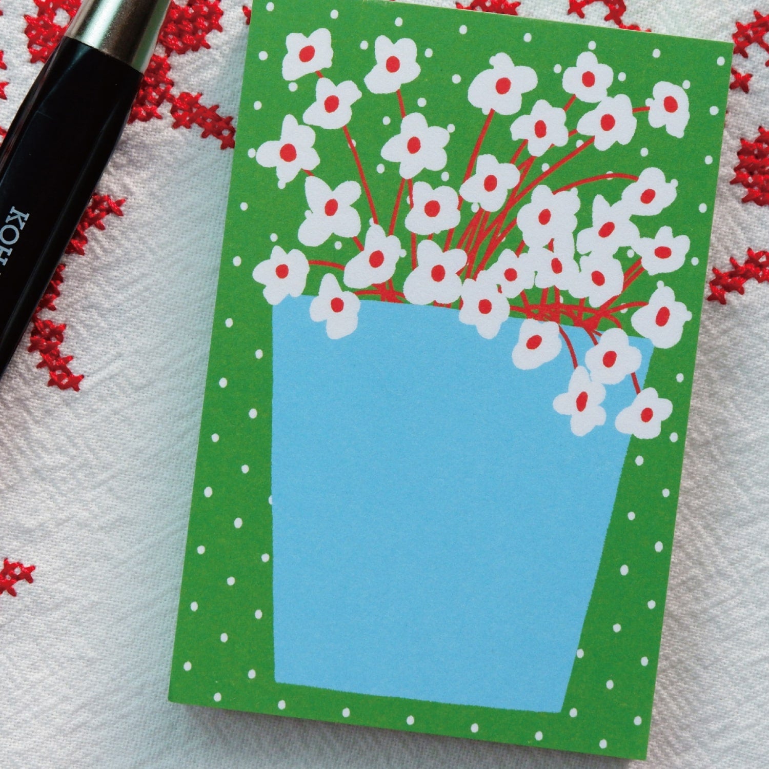 Fruit Fries Vase of Bloom Memo Pad
