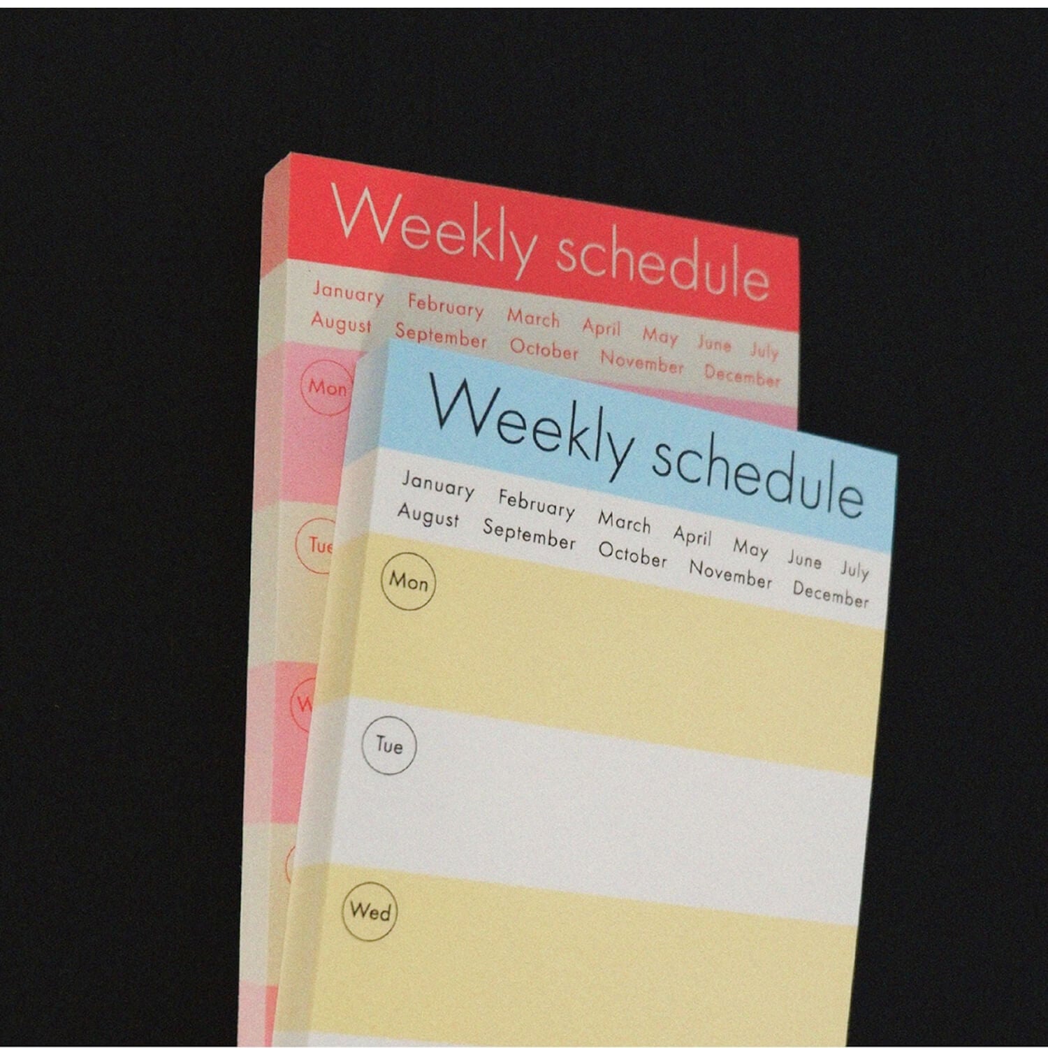 Fruit Fries Weekly Schedule Memo Pad - Lemon