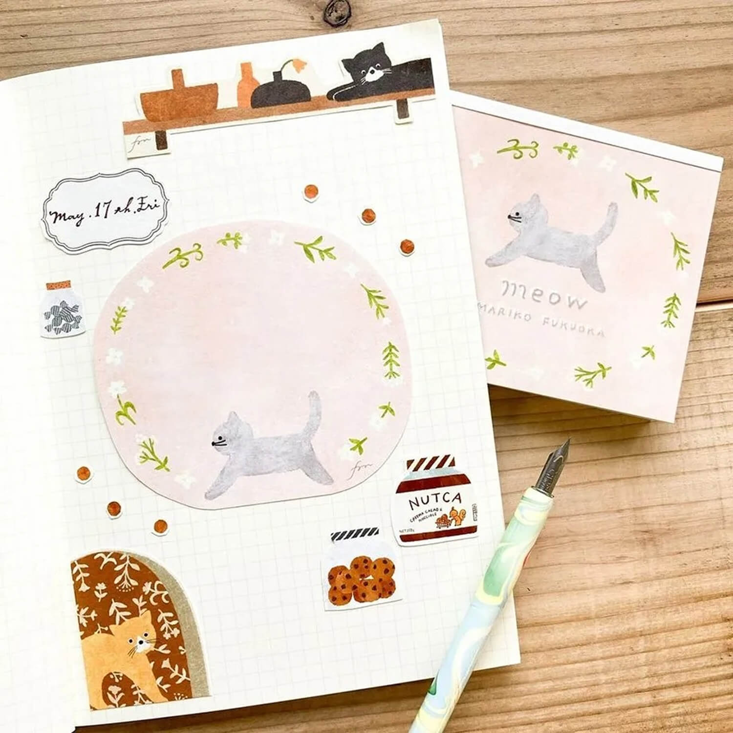 Fukuoka Mariko Memo Block – Meow