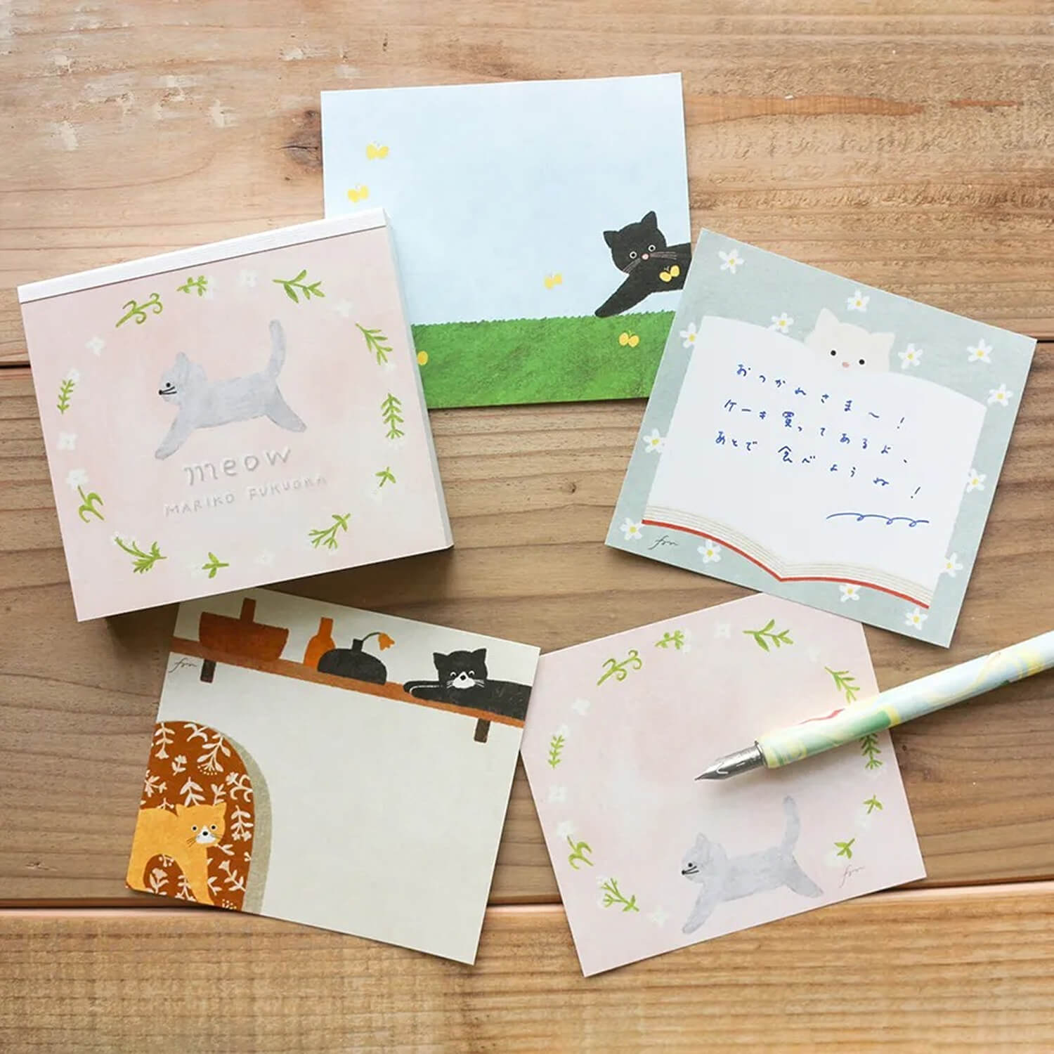 Fukuoka Mariko Memo Block – Meow