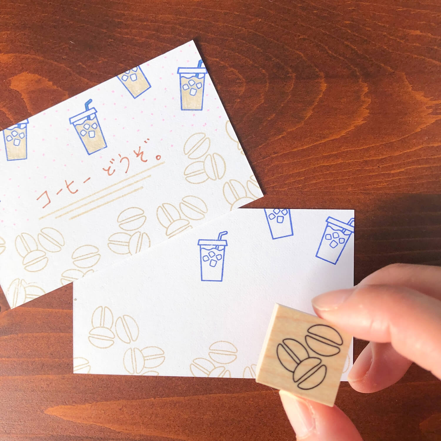 Fukuwake Stamp – Color-in Coffee Bean