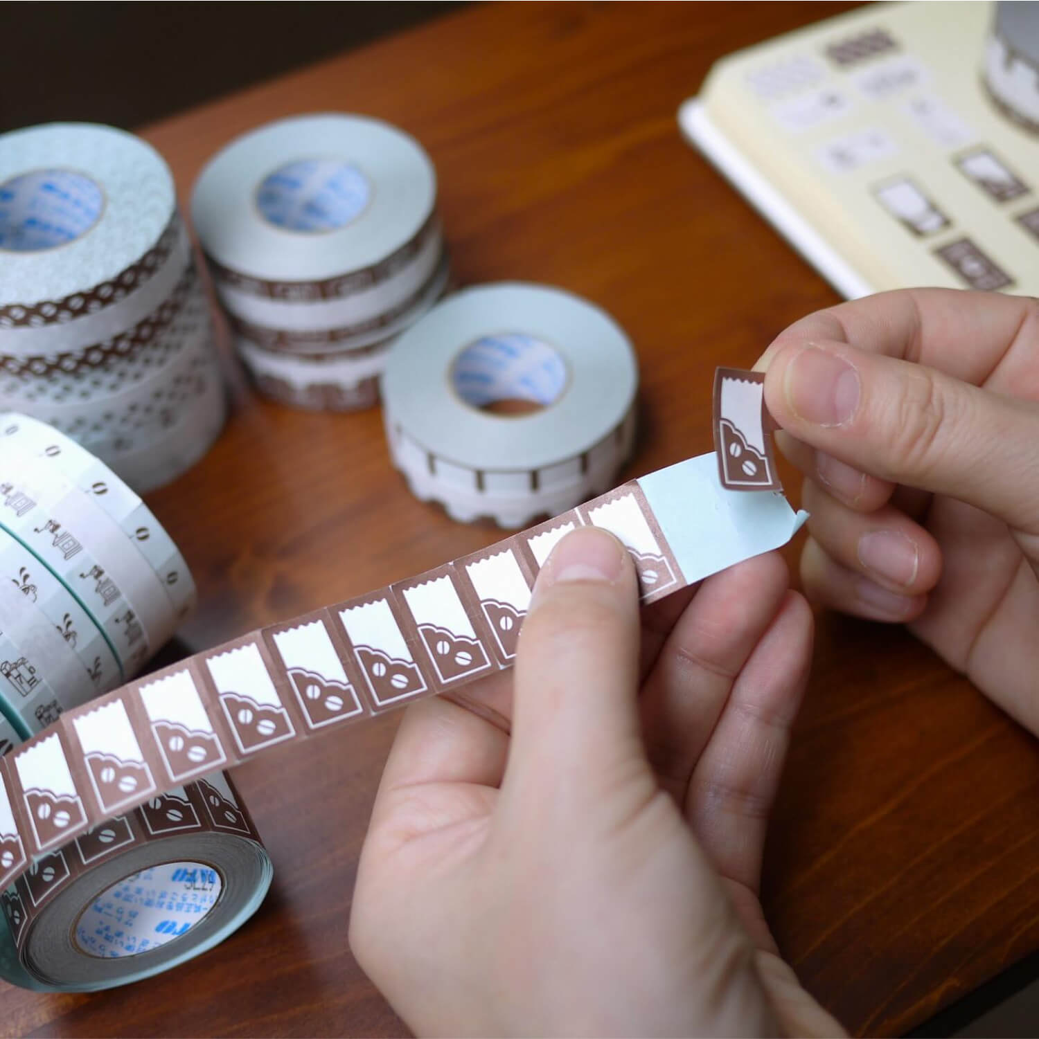 Fukuwake Sticker Roll – Coffee Napkin Tickets