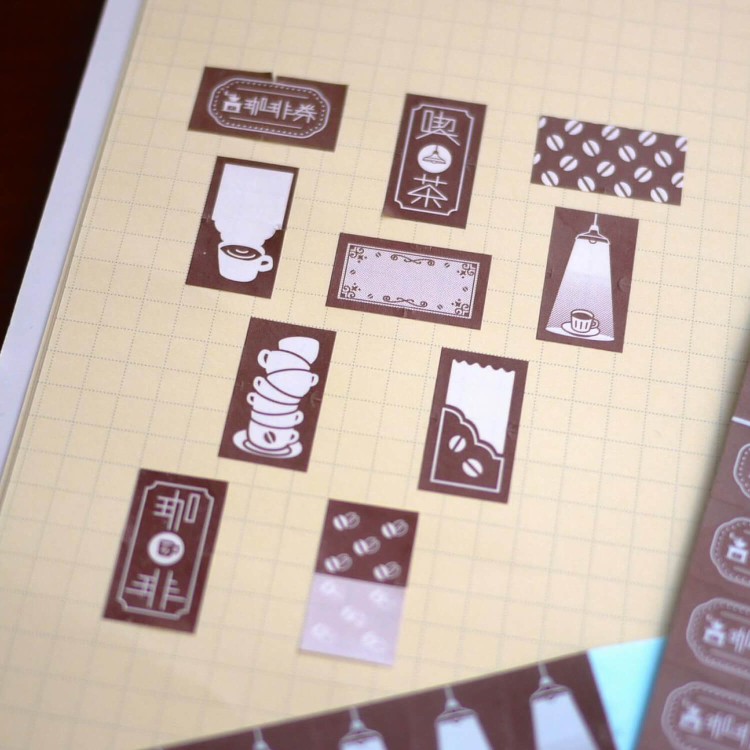 Fukuwake Sticker Roll – Coffee Napkin Tickets