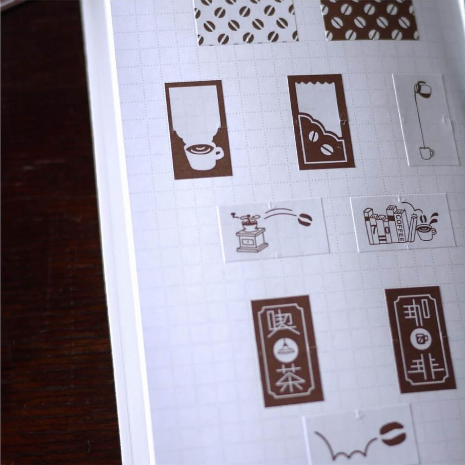 Fukuwake Sticker Roll – Coffee Beans in Cup