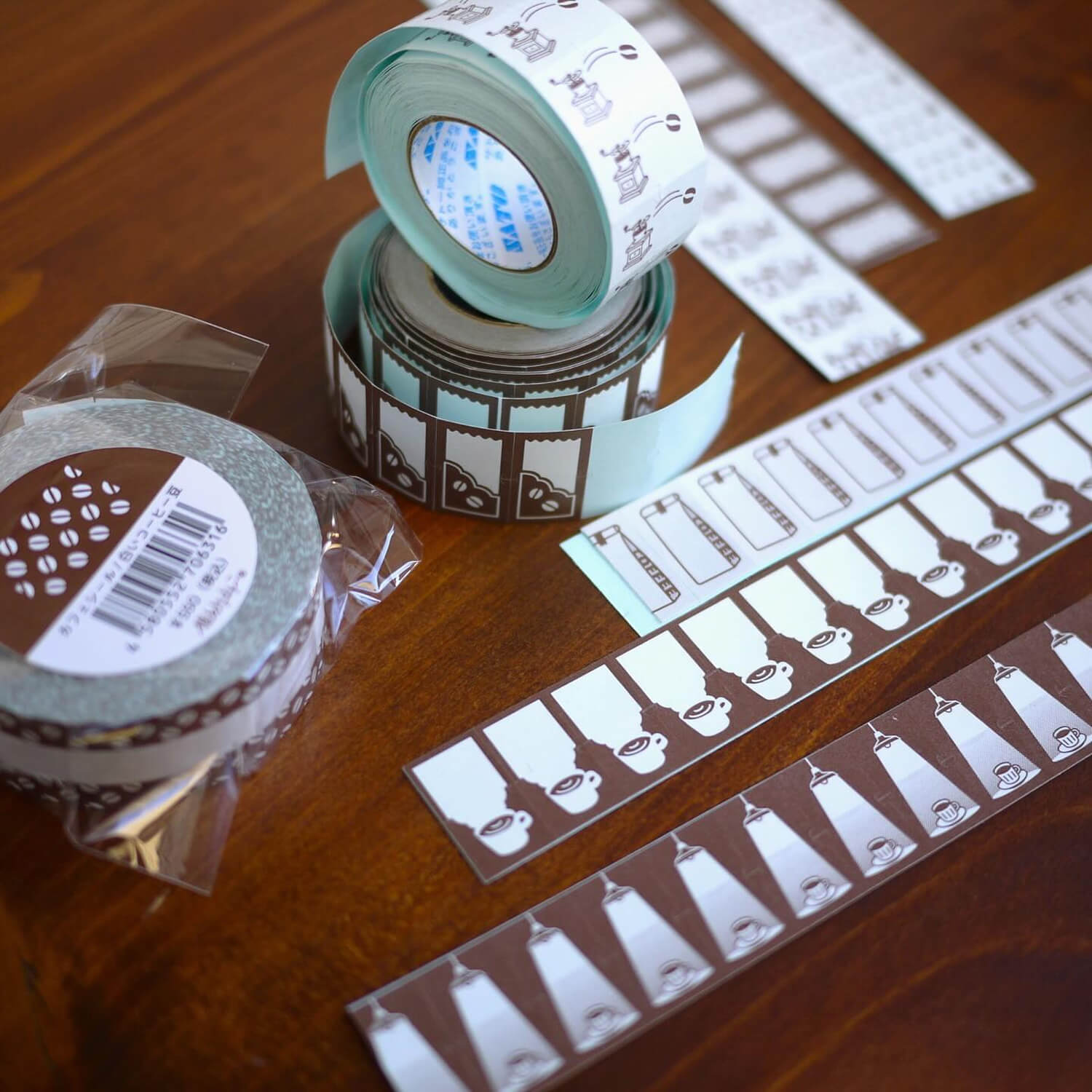 Fukuwake Sticker Roll – Light and Coffee