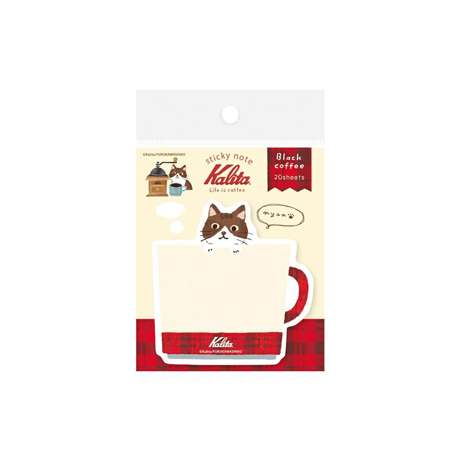 Furukawa Shiko x Kalita Die-Cut Sticky Notes – Black Coffee