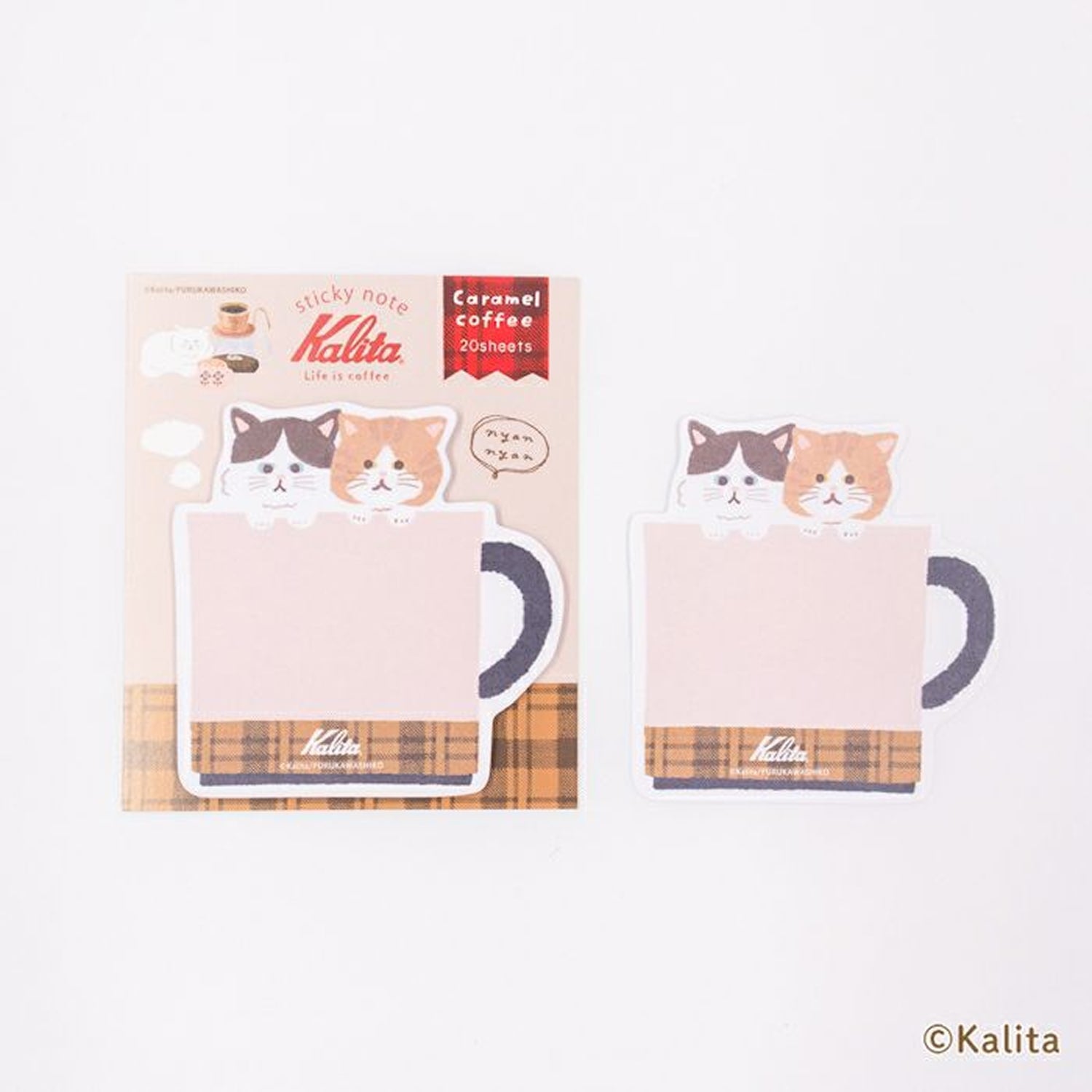 Furukawa Shiko x Kalita Die-Cut Sticky Notes – Caramel Coffee