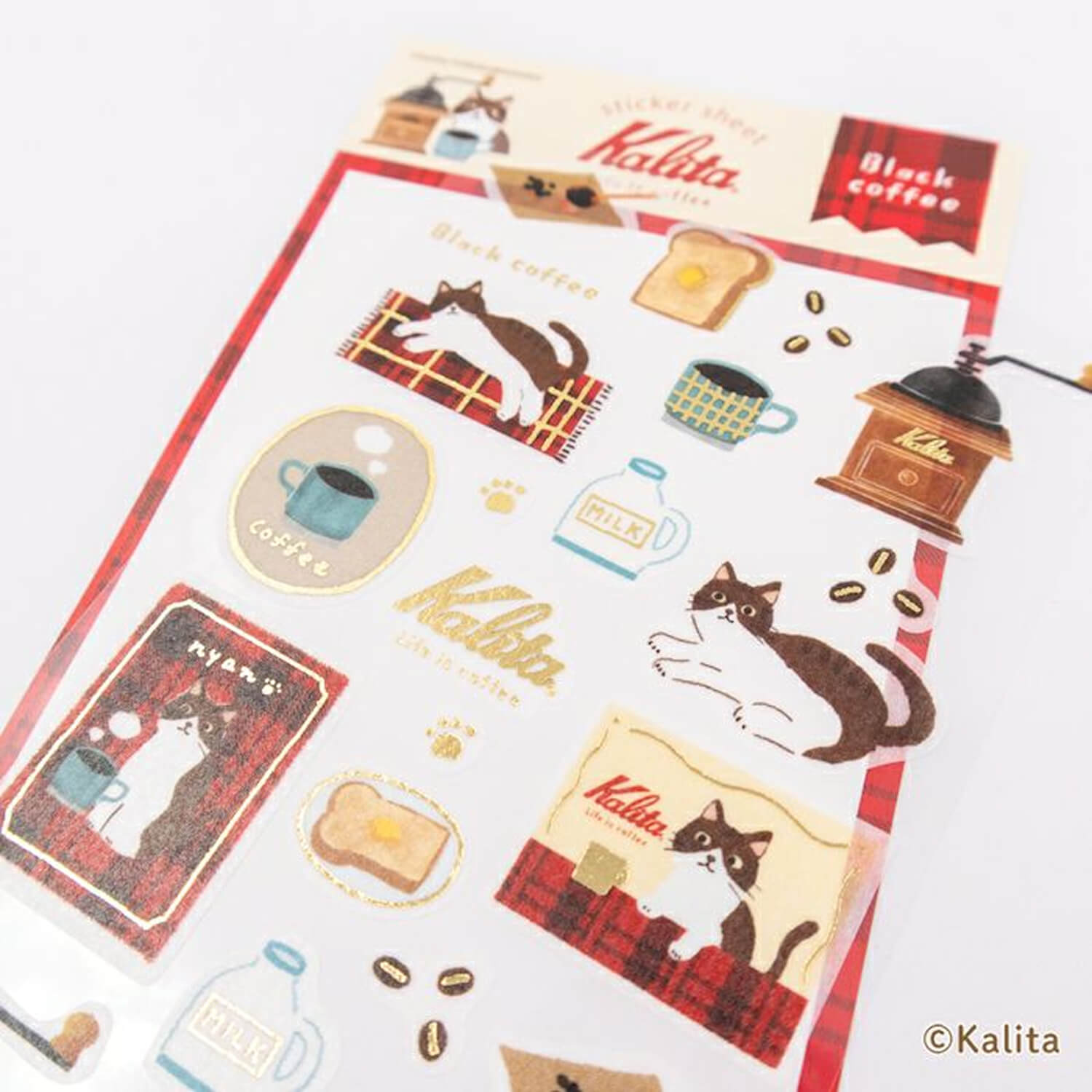 Furukawa Shiko x Kalita Foil Sticker Sheet – Black Coffee