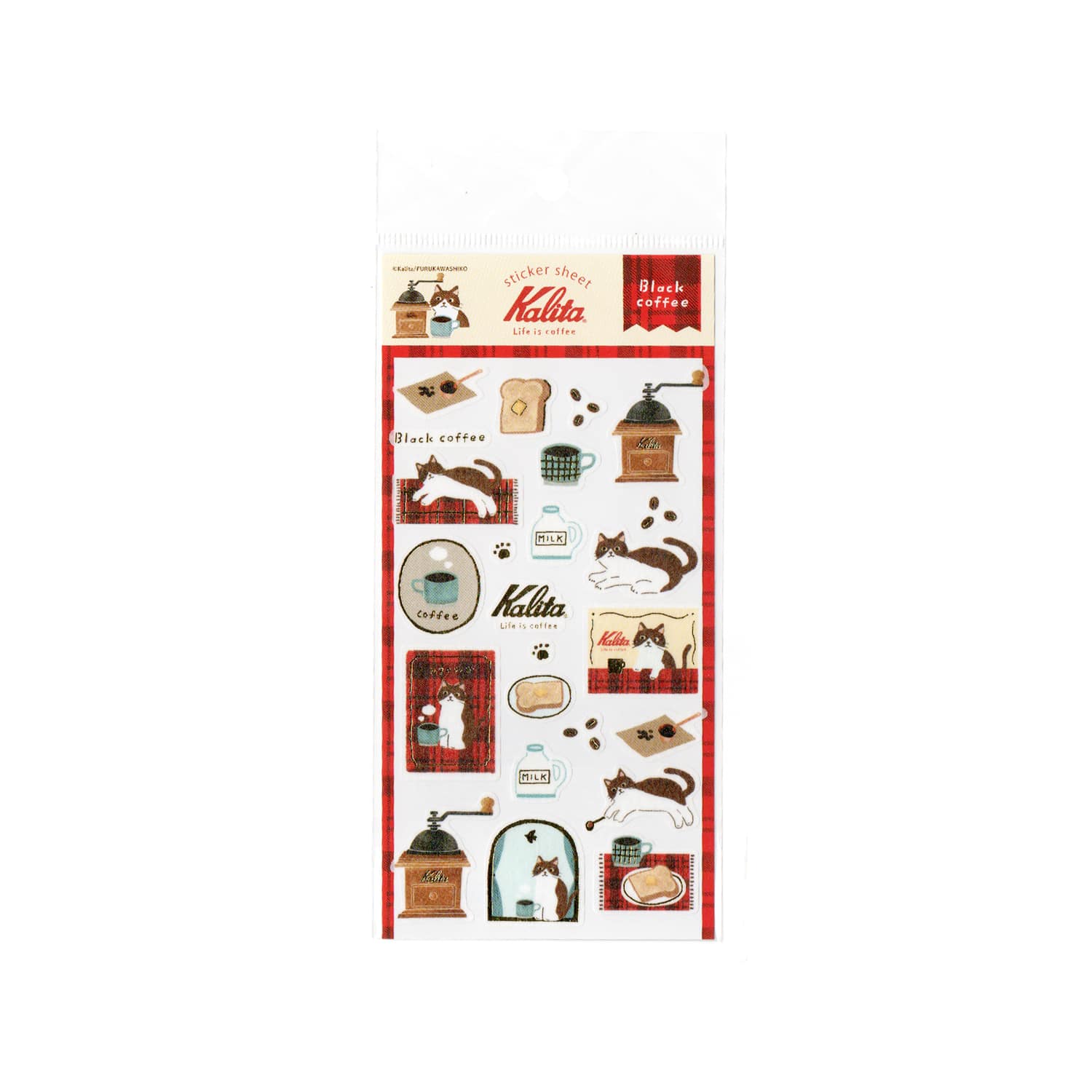 Furukawa Shiko x Kalita Foil Sticker Sheet – Black Coffee