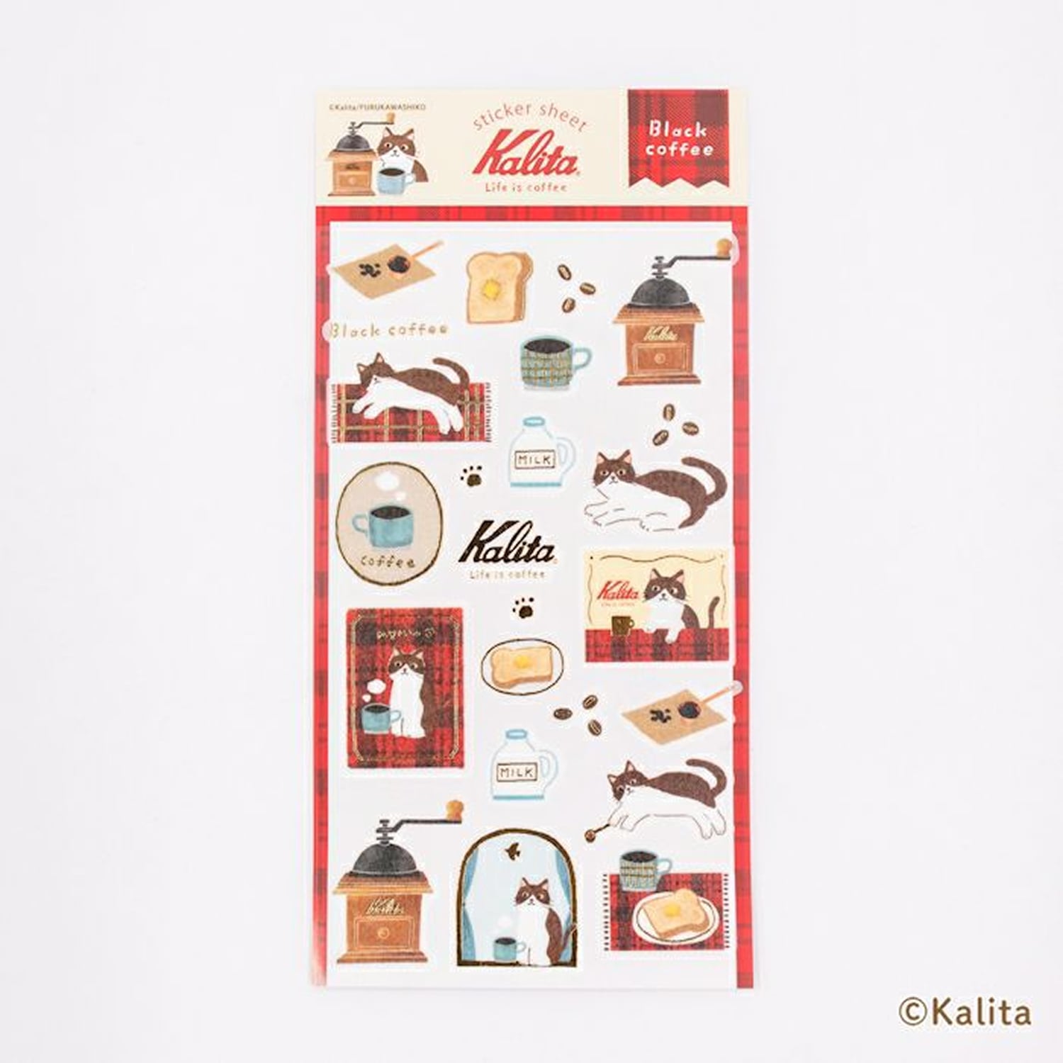 Furukawa Shiko x Kalita Foil Sticker Sheet – Black Coffee