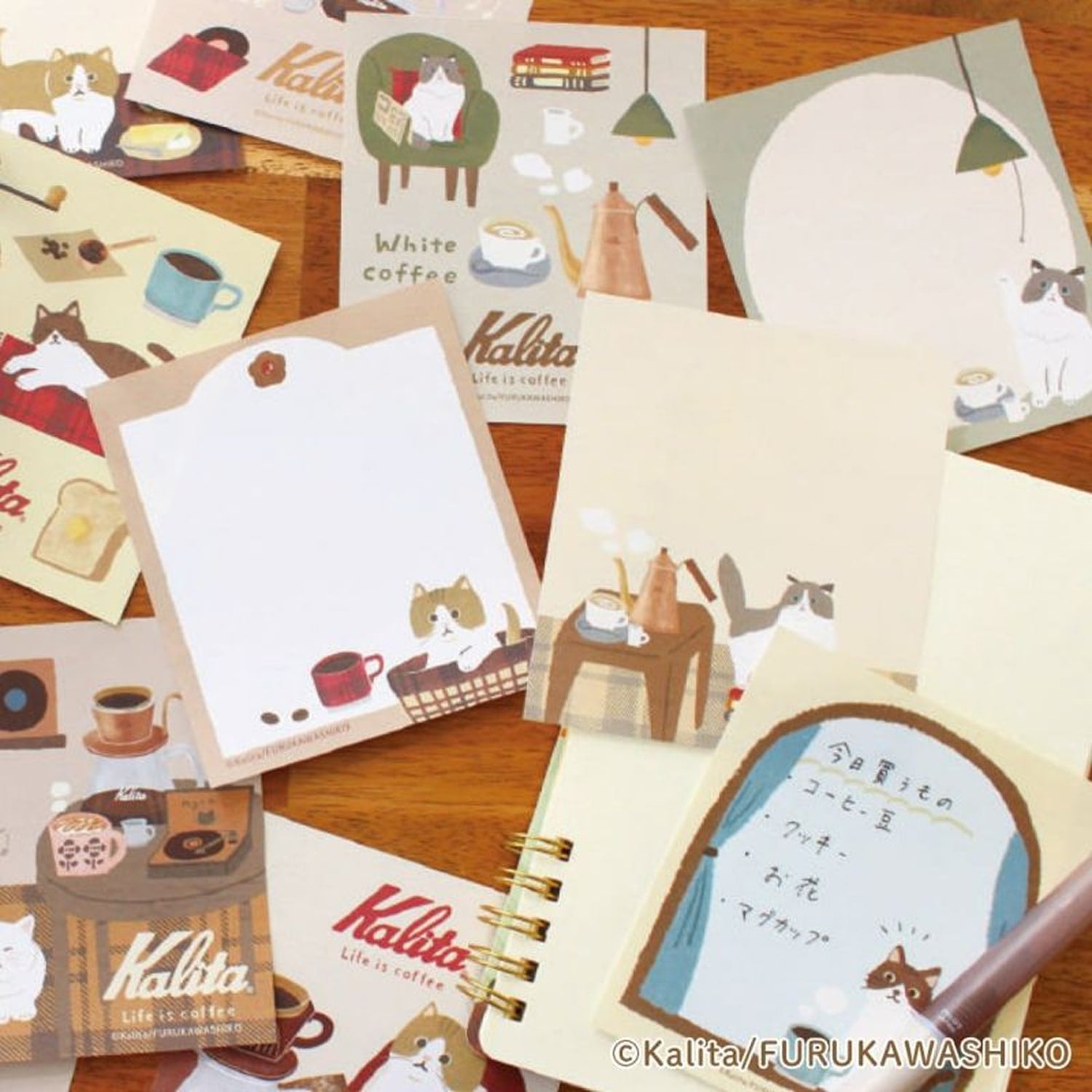 Furukawa Shiko x Kalita Memo Pad – White Coffee