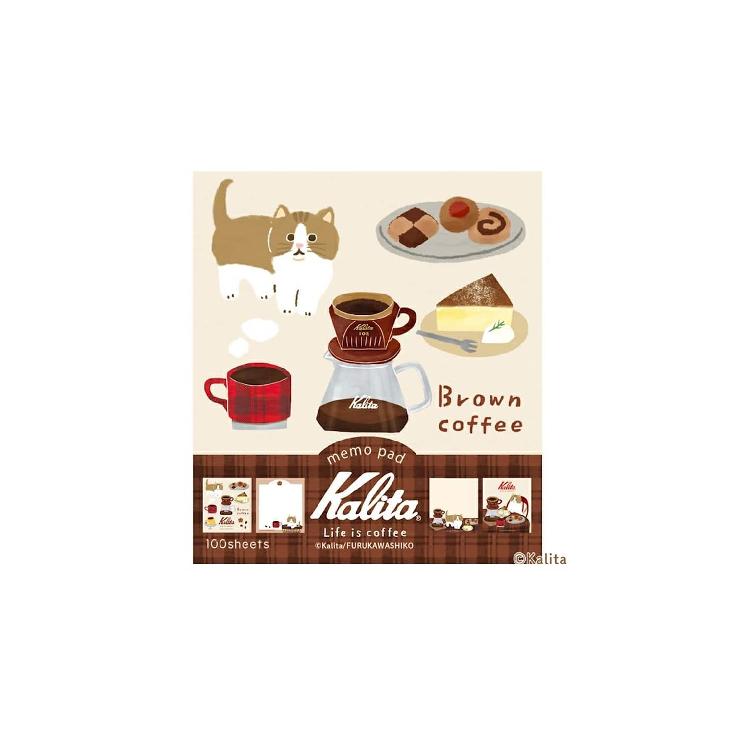 Furukawa Shiko x Kalita Memo Pad – Brown Coffee