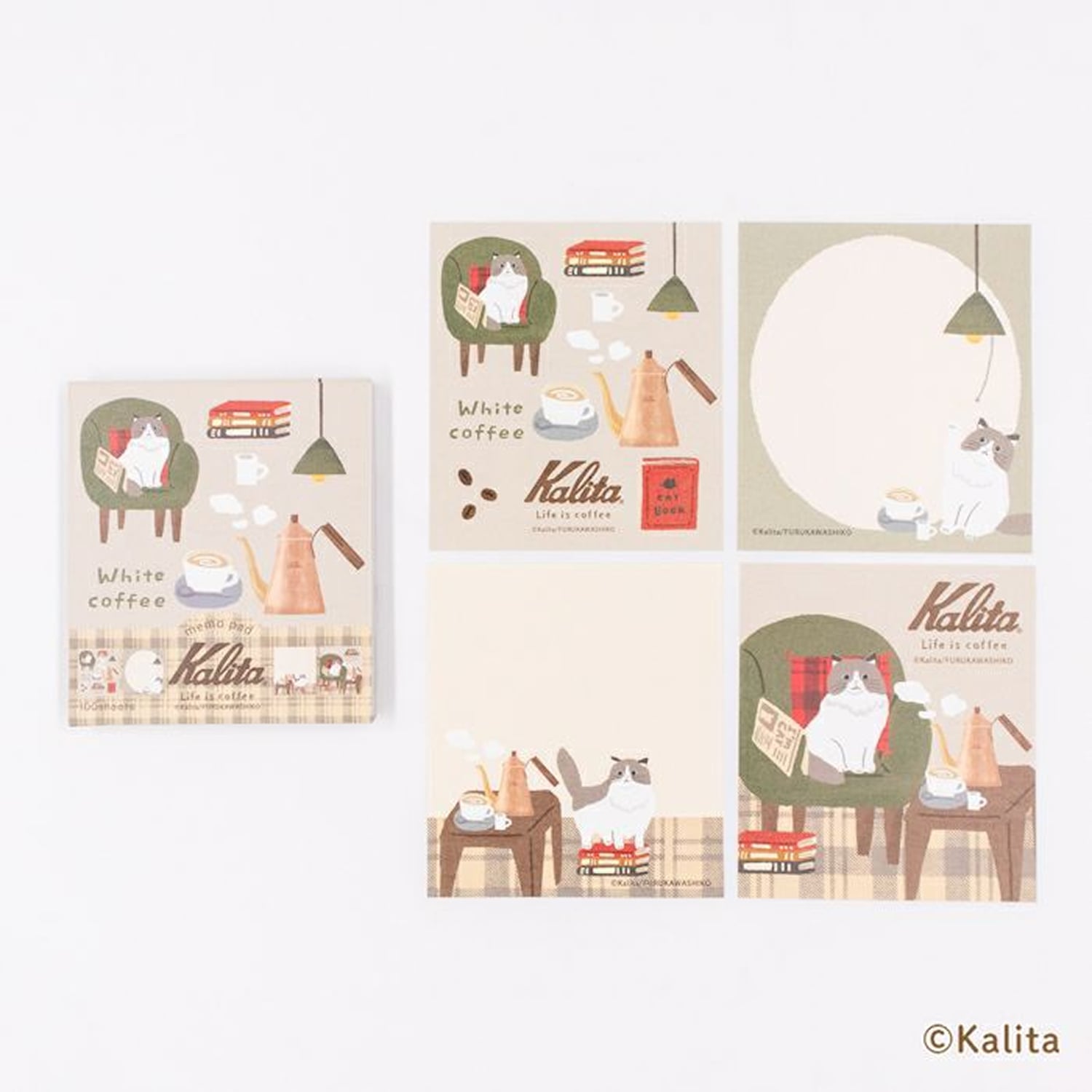 Furukawa Shiko x Kalita Memo Pad – White Coffee