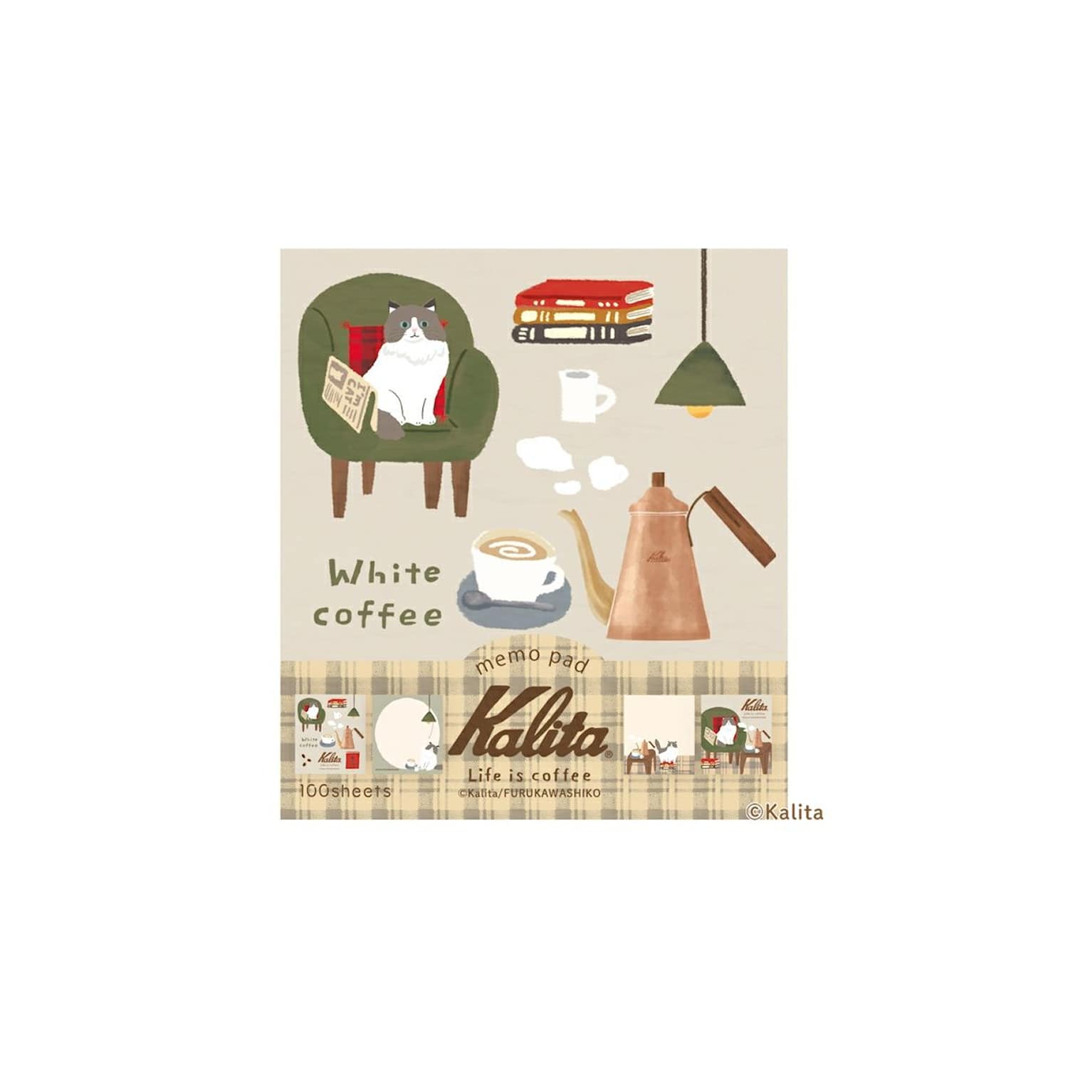 Furukawa Shiko x Kalita Memo Pad – White Coffee