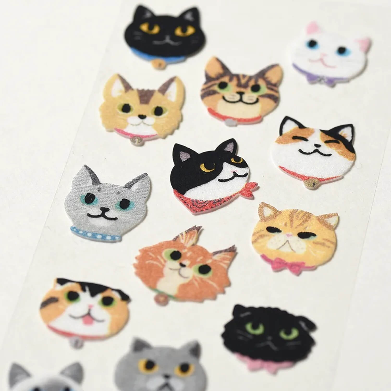 G.C. Press Flocky Sticker – Cat Faces
