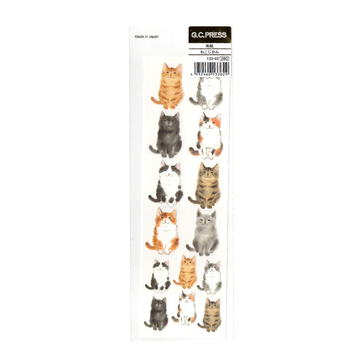 G.C. Press Washi Sticker – Cat Moments
