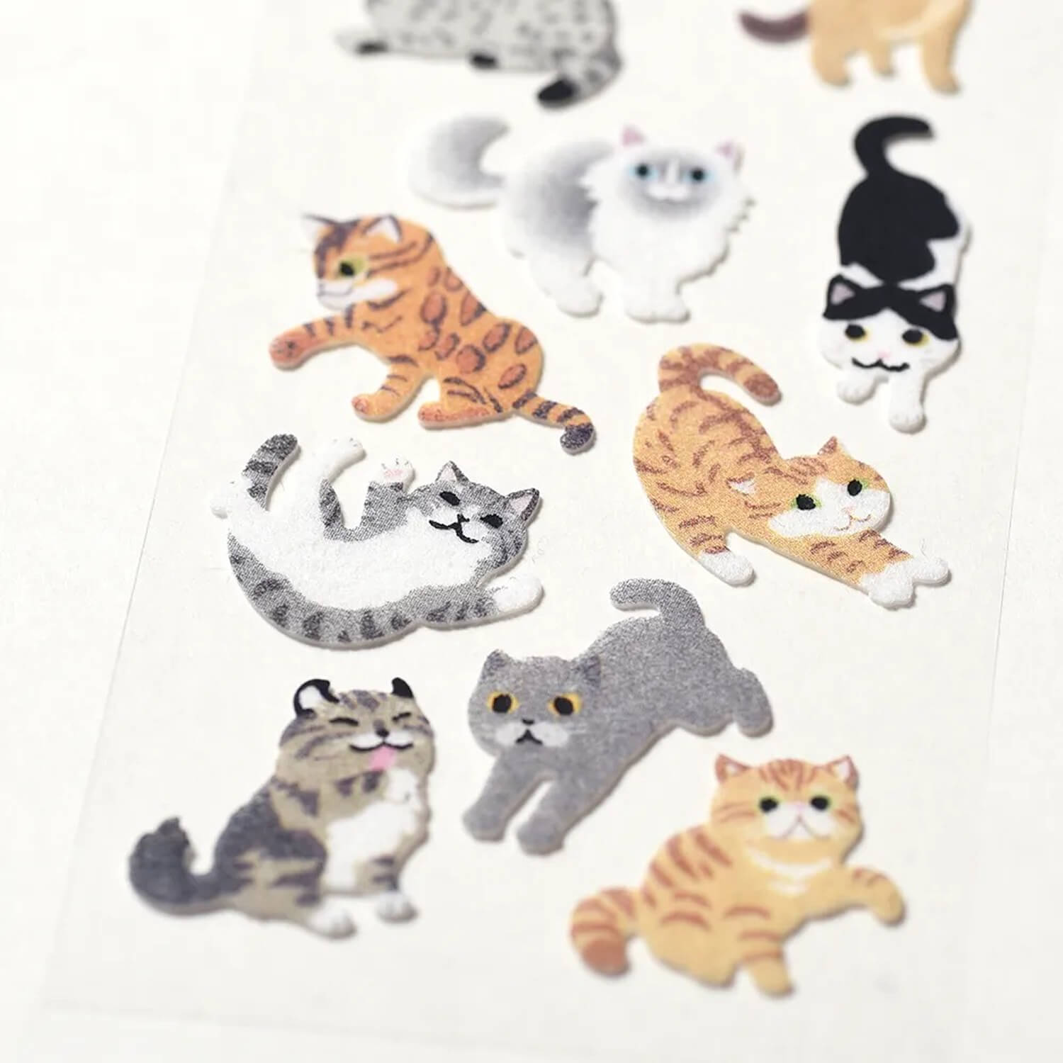 G.C. Press Flocky Sticker – Cats at Leisure